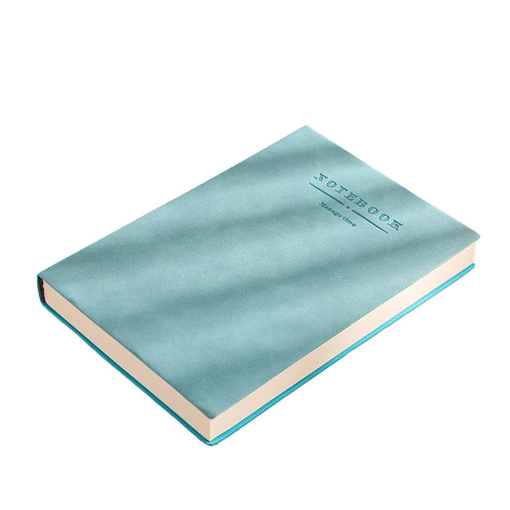 YingYouFu 360-Page Hardcover Notebook - College Ruled Thick Paper, Thread-Bound, Lay Flat with Inner Pocket, Ribbon Bookmark & Elastic Closure for Office, Journaling, Green