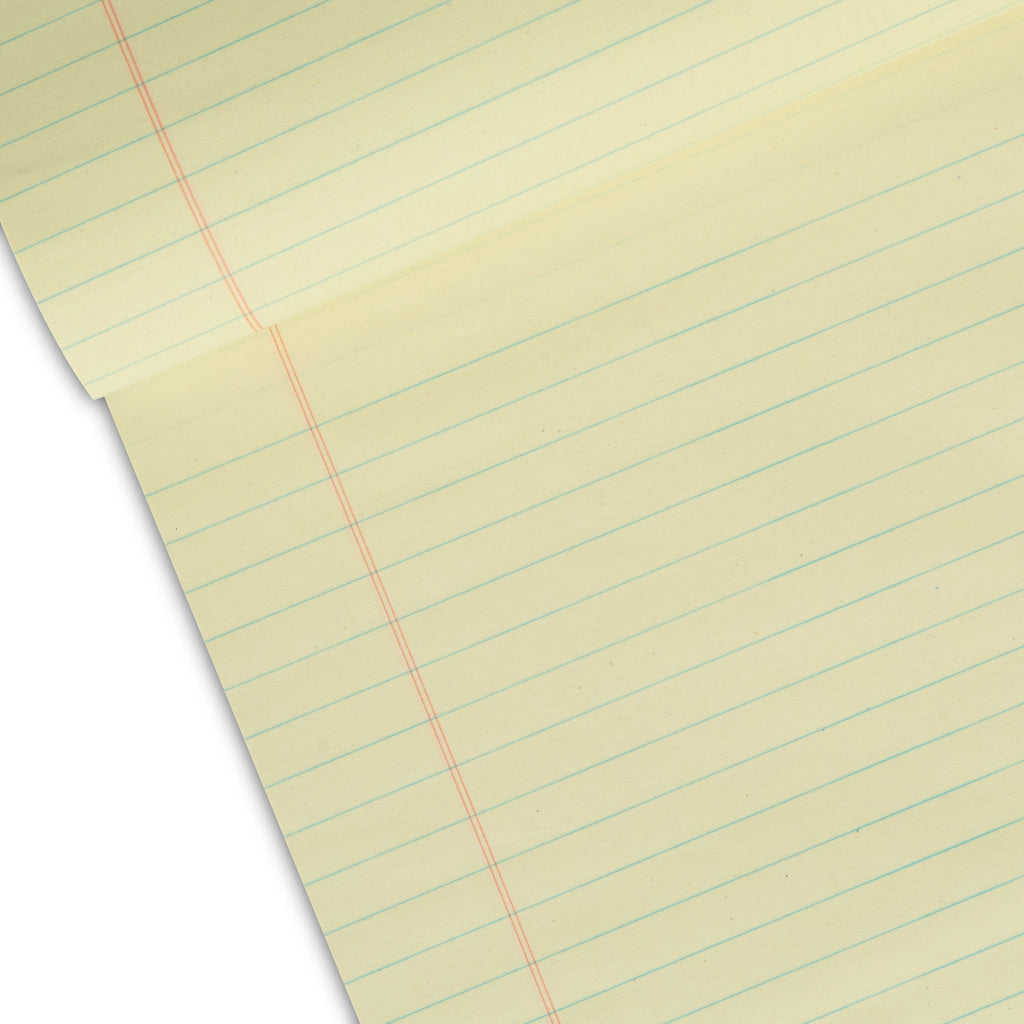 Pen + Gear Legal Pads, Canary Color Paper, 50 Sheets, Wide Ruled, 1 Count