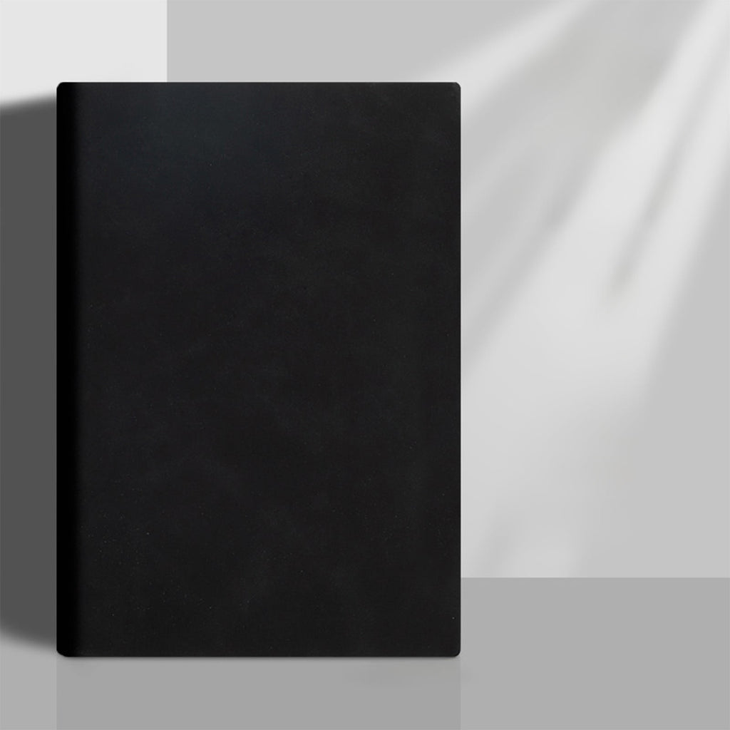 COM1950s A5 Notebook,5.7X8.2 Inch Writing Notebook with Soft Leather-Like Cover,Thread-Bound Laying Flat Journal for Office Work and Study