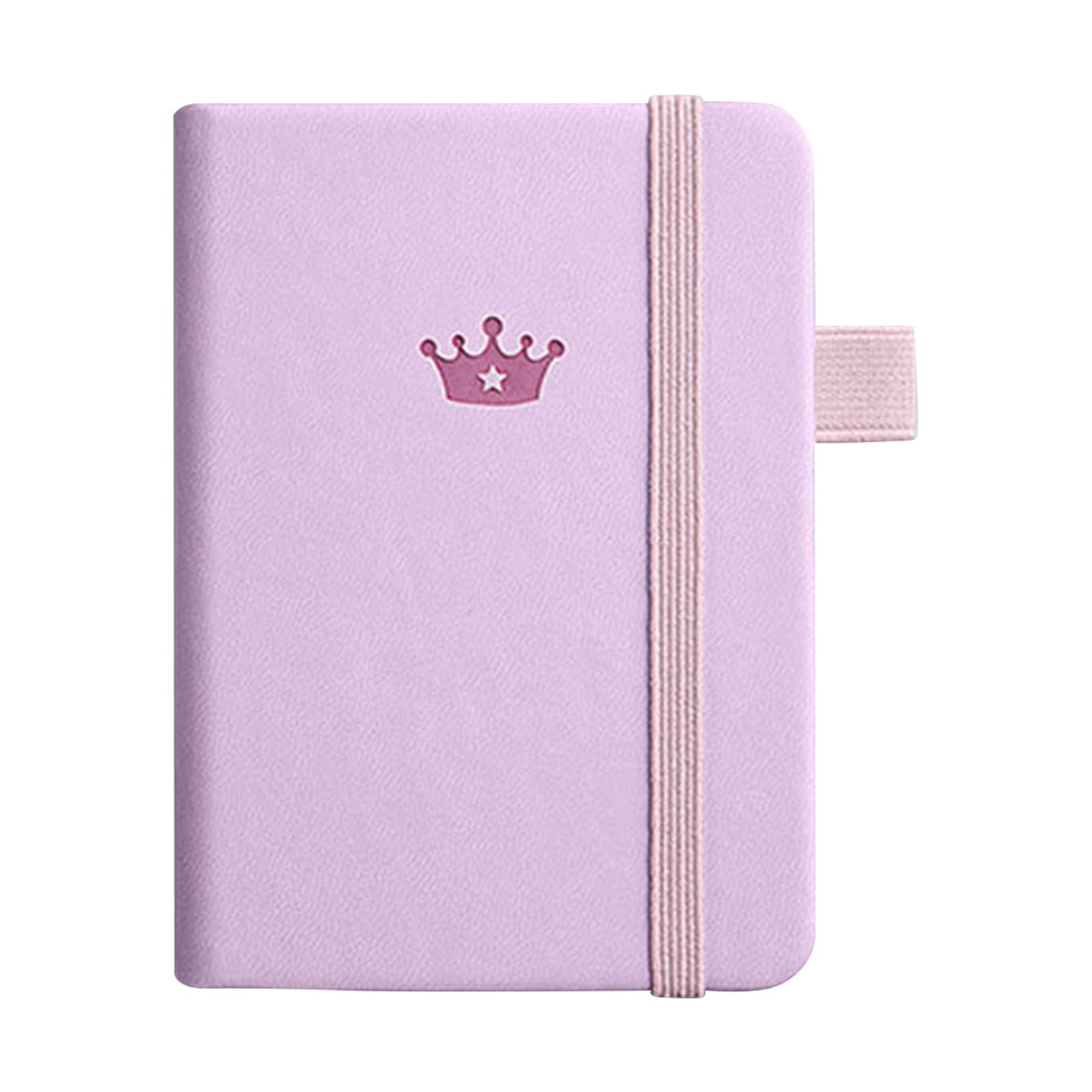100Fens Small Notebook Hardcover Notebook Portable Notepad Thickened Pocket Mini A6 English Book Handy Note for Work Travel Study