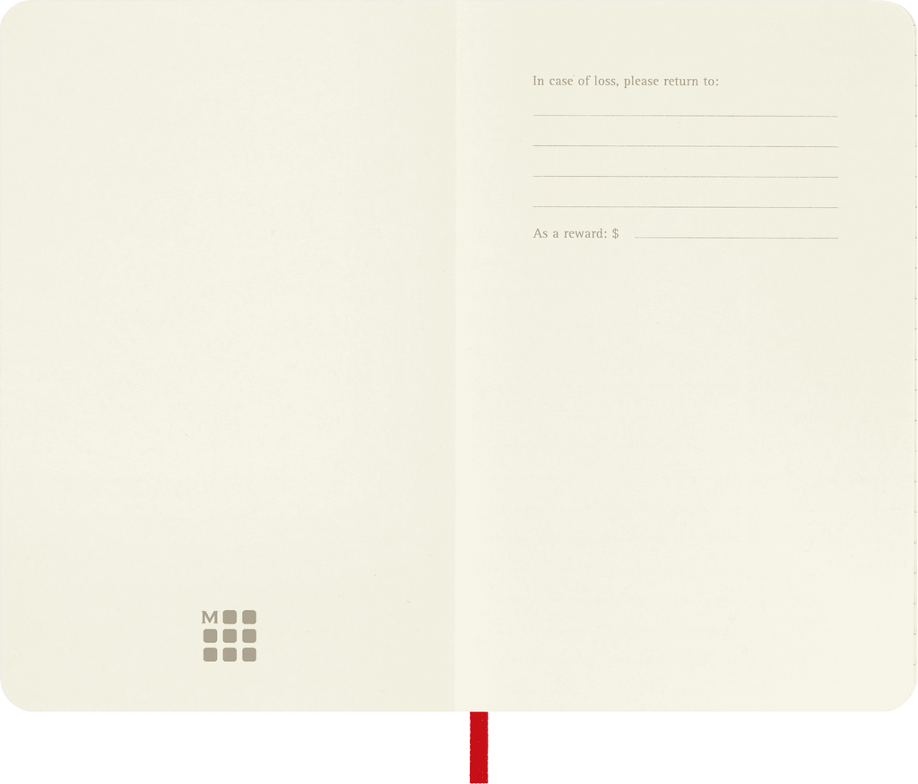 Moleskine Classic Notebook, Soft Cover, Ruled, Pocket (3.5" x 5.5"), Scarlet Red