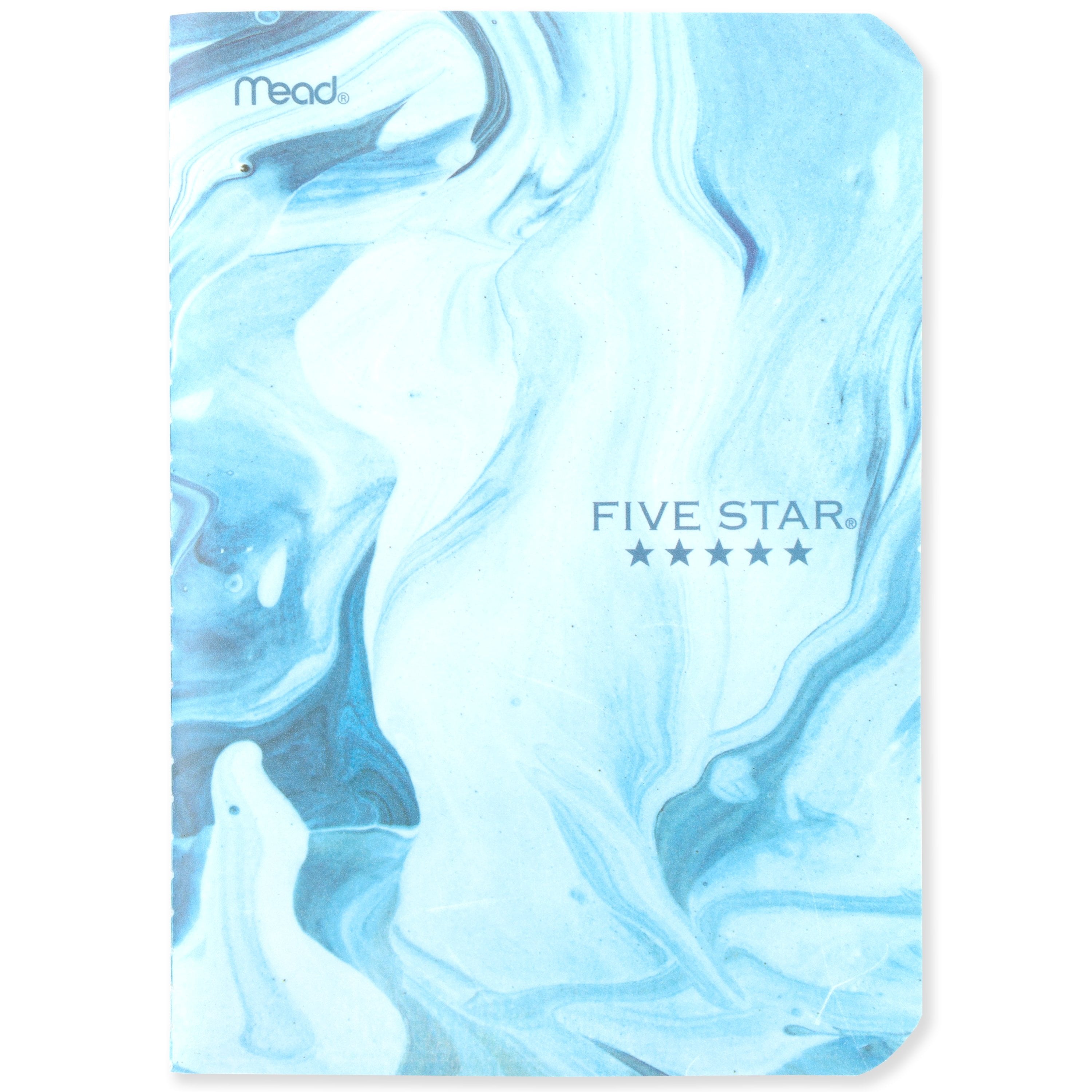 Five Star Fashion College Ruled Writing Notebook, 5" x 7", Biodome, Poly, Sewn, 40 Sheets, 3 pack