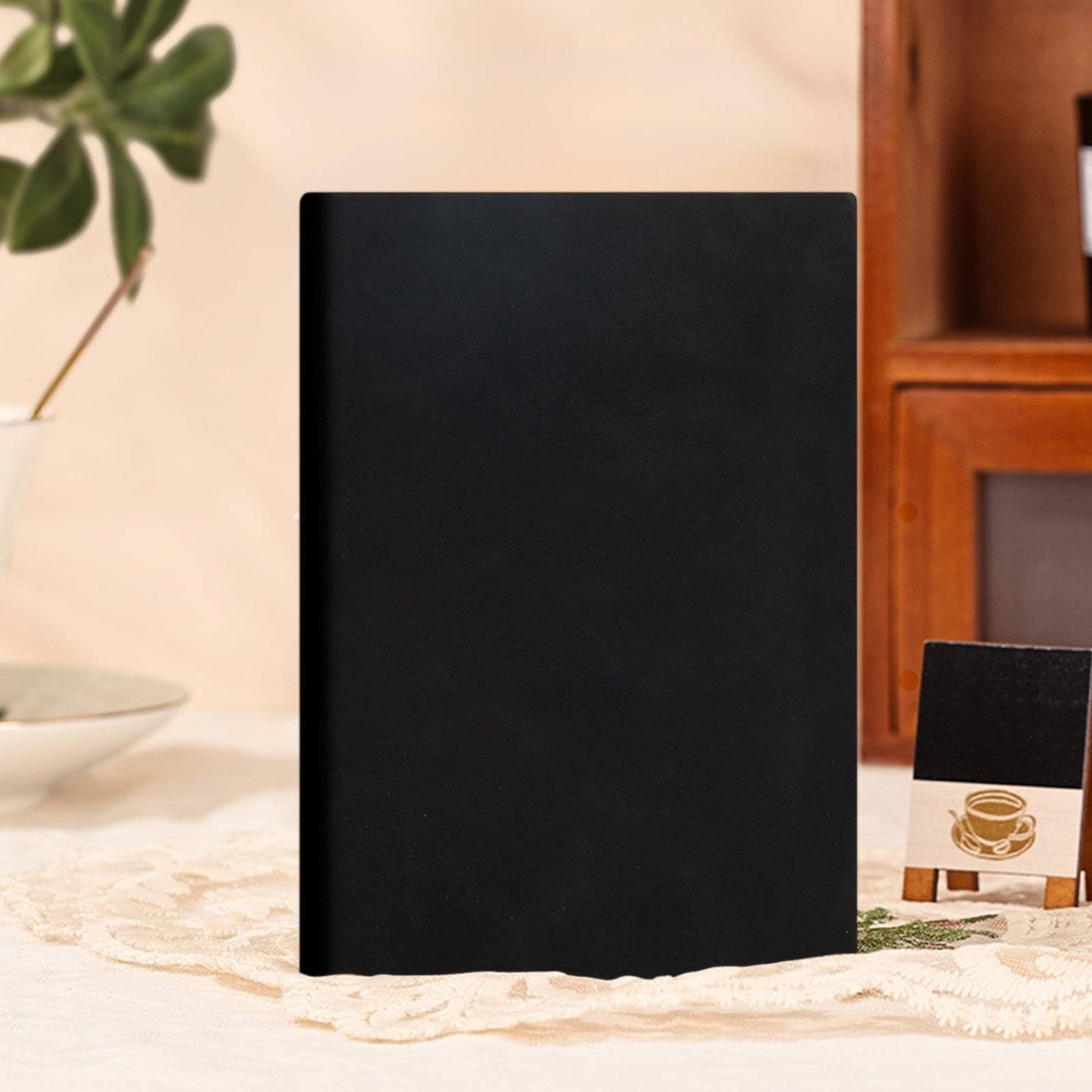 COM1950s A5 Notebook,5.7X8.2 Inch Writing Notebook with Soft Leather-Like Cover,Thread-Bound Laying Flat Journal for Office Work and Study