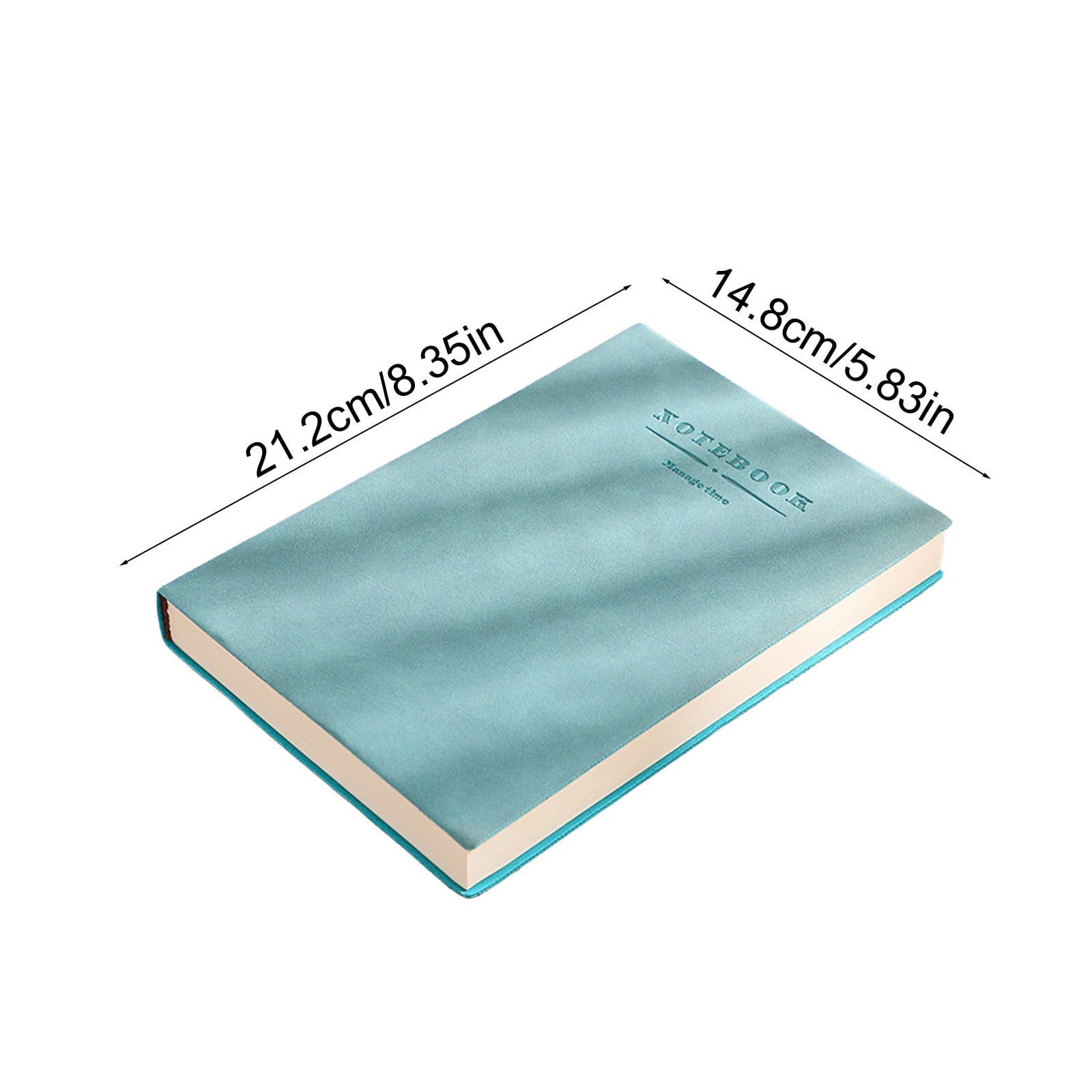 YingYouFu 360-Page Hardcover Notebook - College Ruled Thick Paper, Thread-Bound, Lay Flat with Inner Pocket, Ribbon Bookmark & Elastic Closure for Office, Journaling, Green