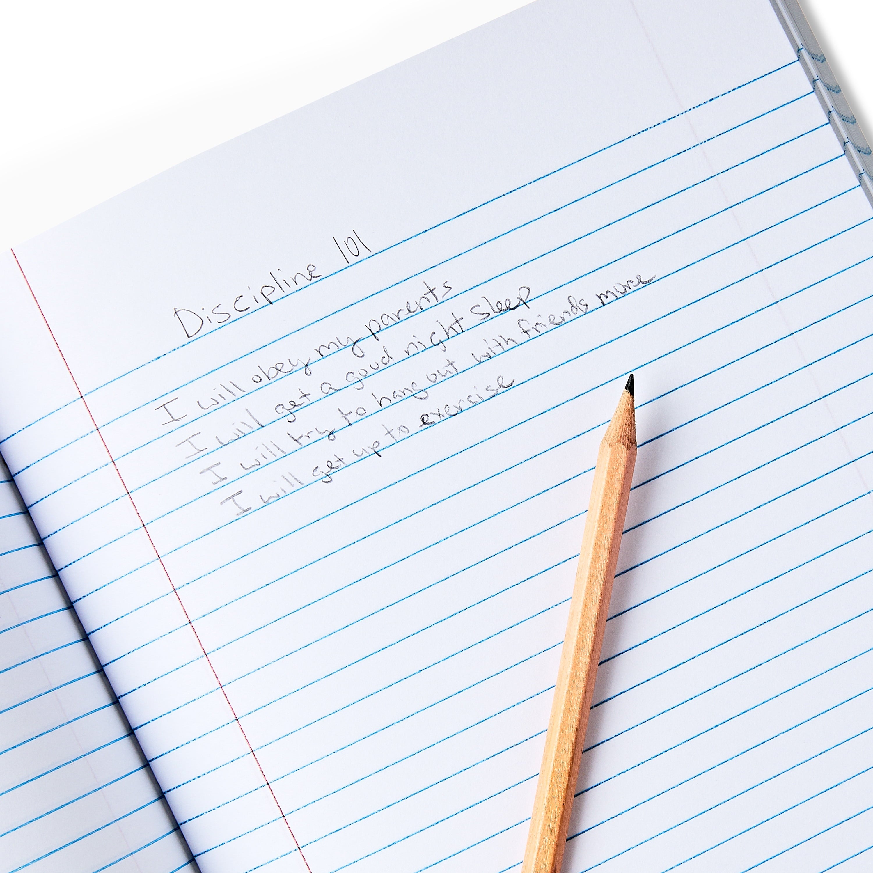 Pen+Gear Heavyweight College Ruled Poly Composition Book, 7.5 in x 9.75 in, Red, 80 Sheets