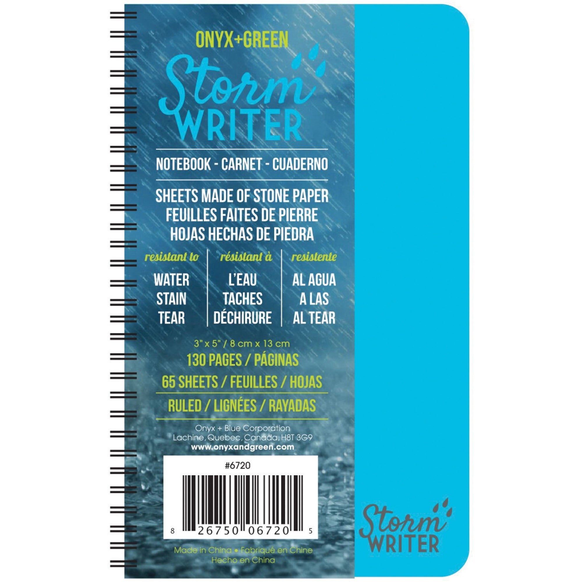 Storm Writer Notebook, 3x5, 65 Ruled Sheets (Other)
