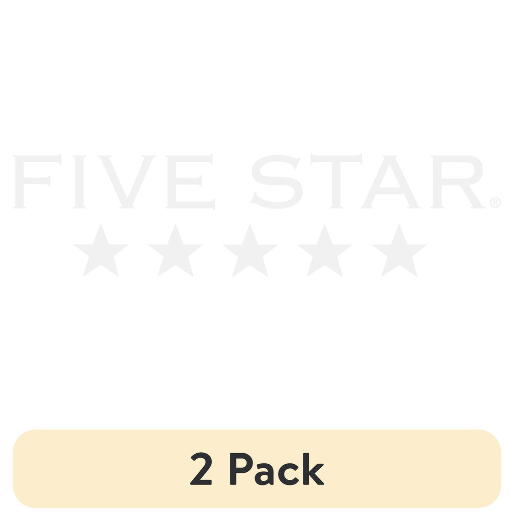 Five Star Spiral Notebook + Study App, 5 Subject, Wide Ruled, 8" x 10.5", Fire Red