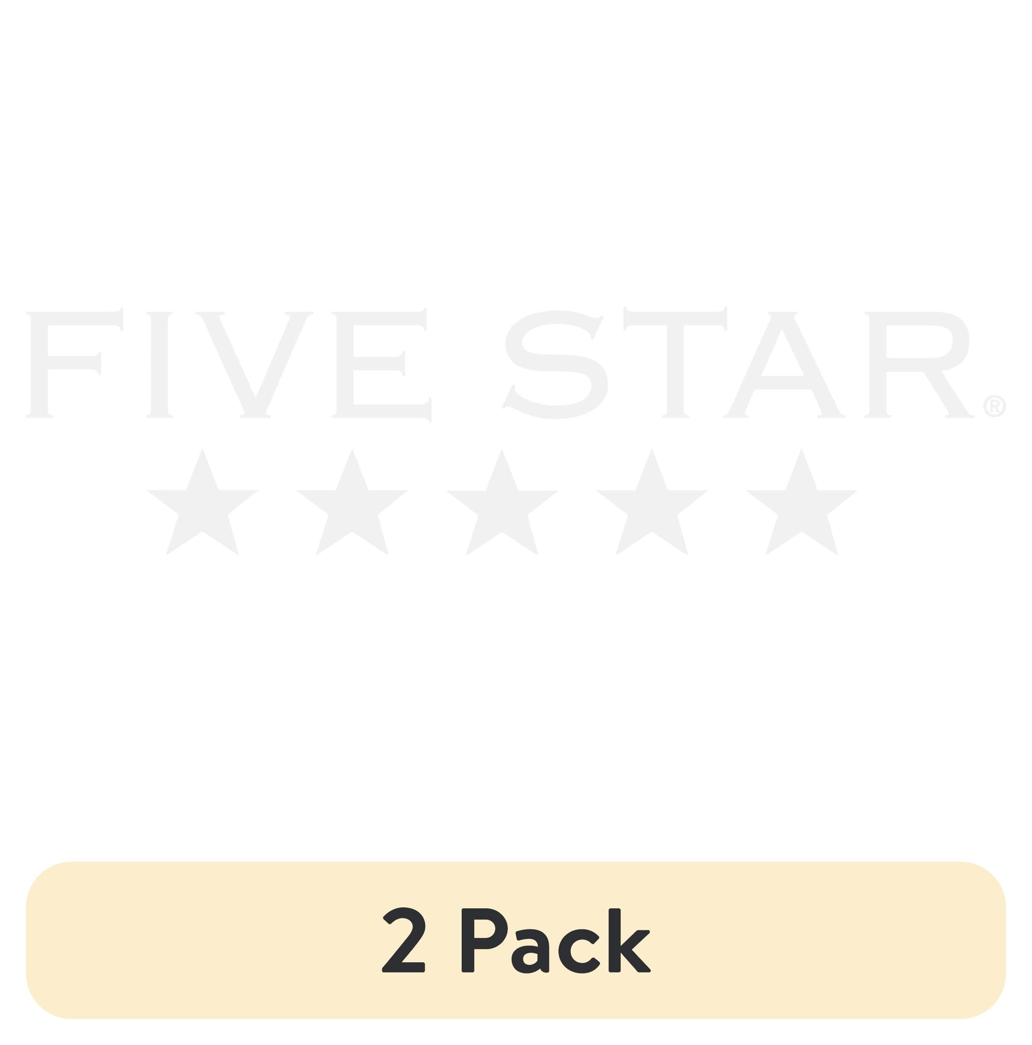 Five Star Spiral Notebook + Study App, 5 Subject, Wide Ruled, 8" x 10.5", Fire Red