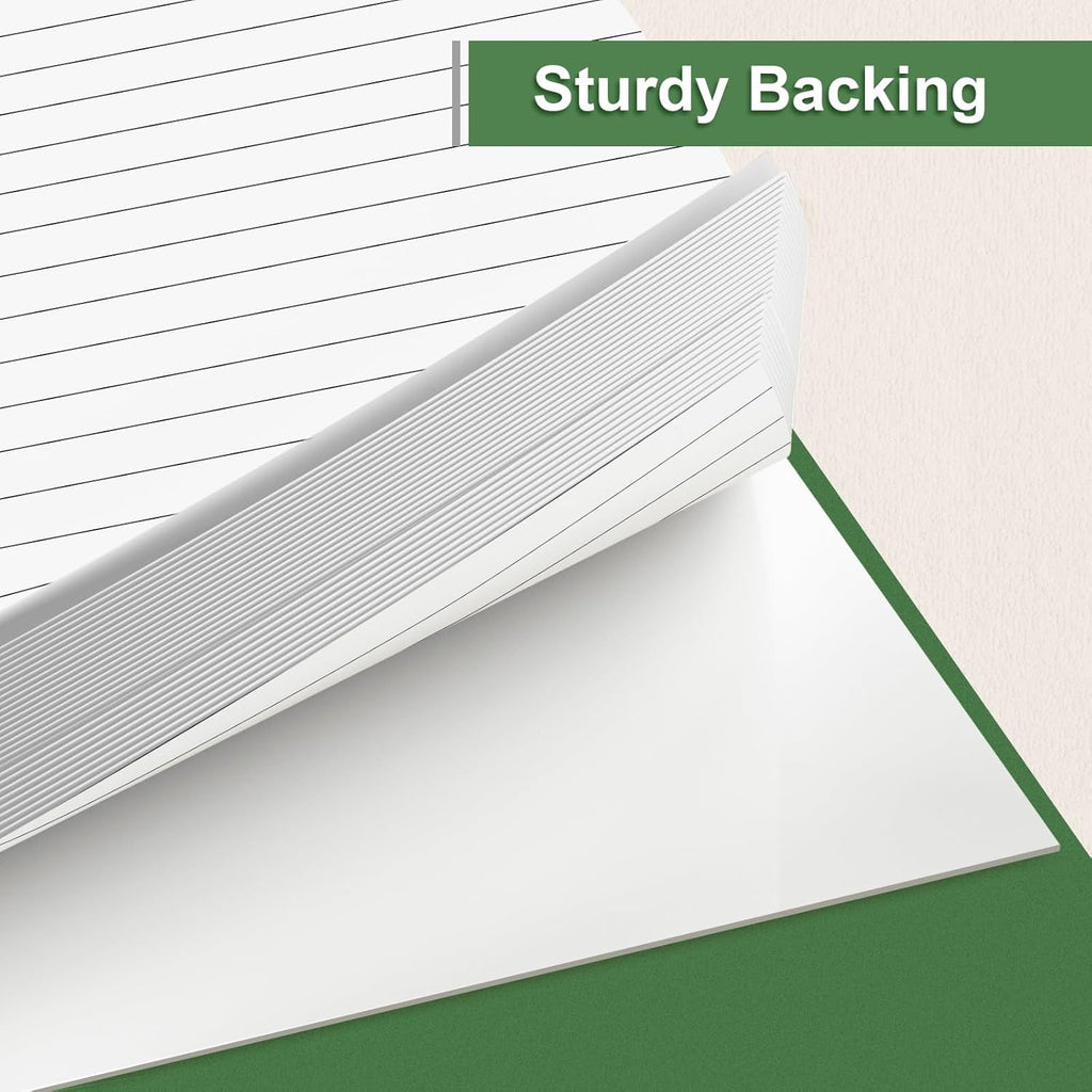 Aixiny College Ruled Note Pads, 5" x 8", 50 Sheets, 4 Count, 4 Pack