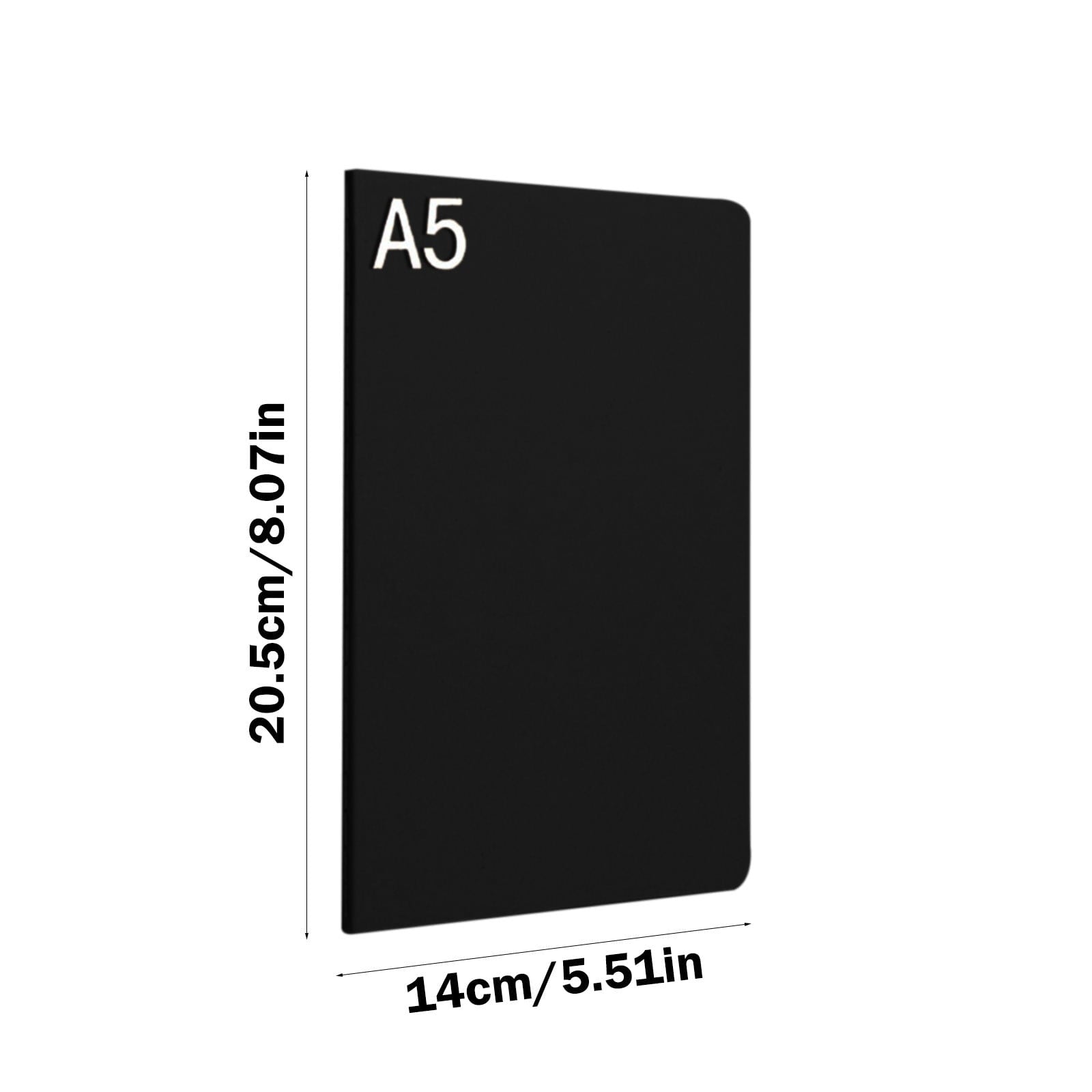 Yyuenw A5 Kraft Notebook Journals for Writing Student Ordinary Exercise Book Environmentally Friendly Kraft Paper Horizontal Line Notebook with Lined Paper Students and Office Composition Notebook
