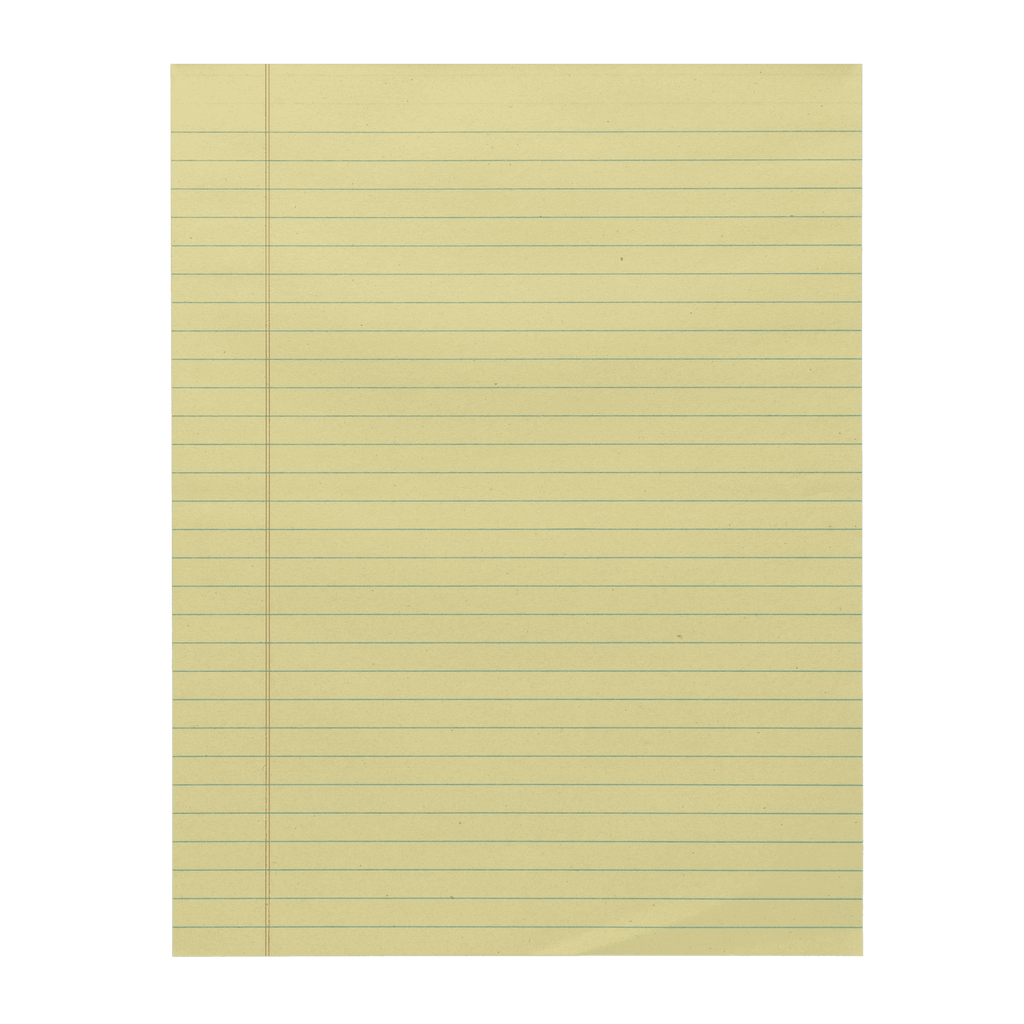Pen + Gear Legal Pads, Canary Color Paper, 50 Sheets, Wide Ruled, 1 Count