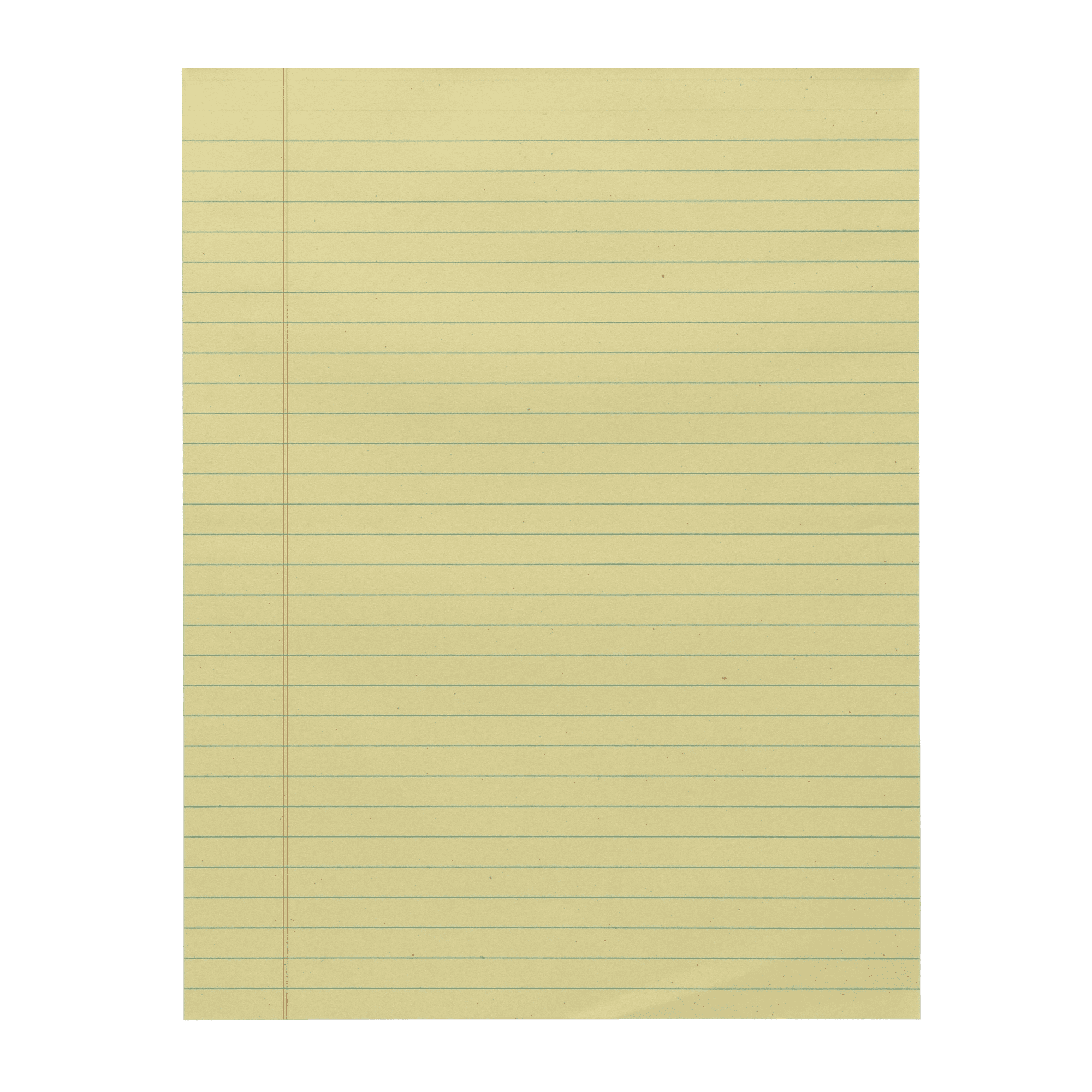 Pen + Gear Legal Pads, Canary Color Paper, 50 Sheets, Wide Ruled, 1 Count