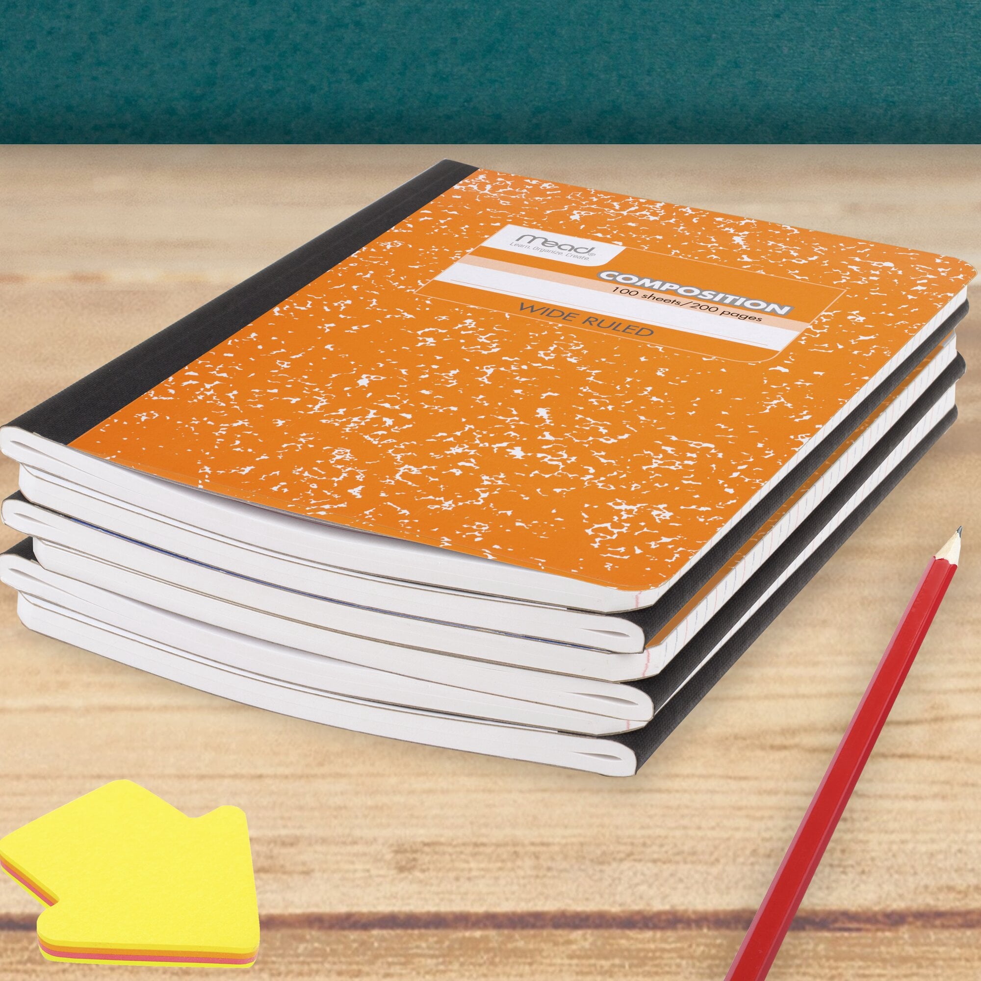 Mead Color Composition Book Wide Ruled 100 Sheets 7 12 x 9 34 6 Pack -