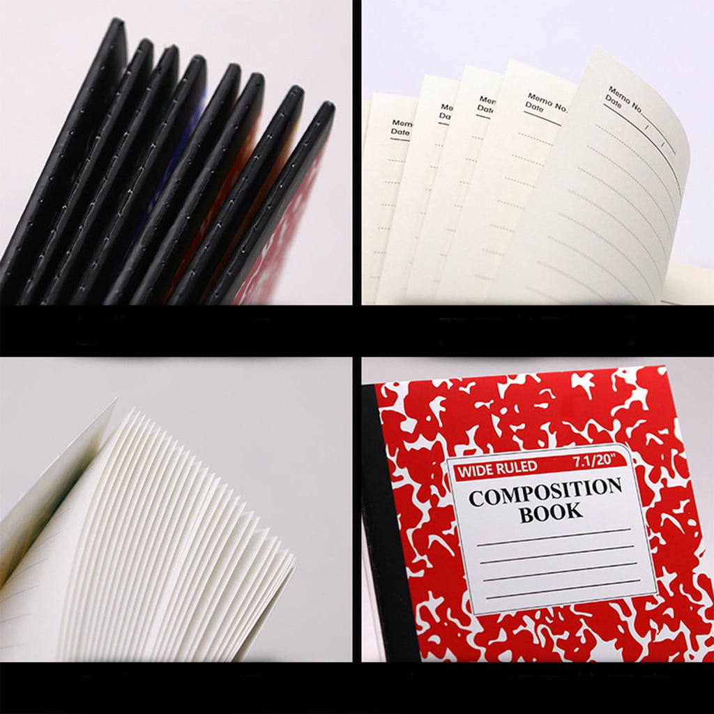 A5 Composition Notebooks Bulk Wide Ruled Composition Notebook Wide Ruled Notebooks Marble Covers Notebook Mini Notebook for Classroom Office Supplies 1pcs (Pink)