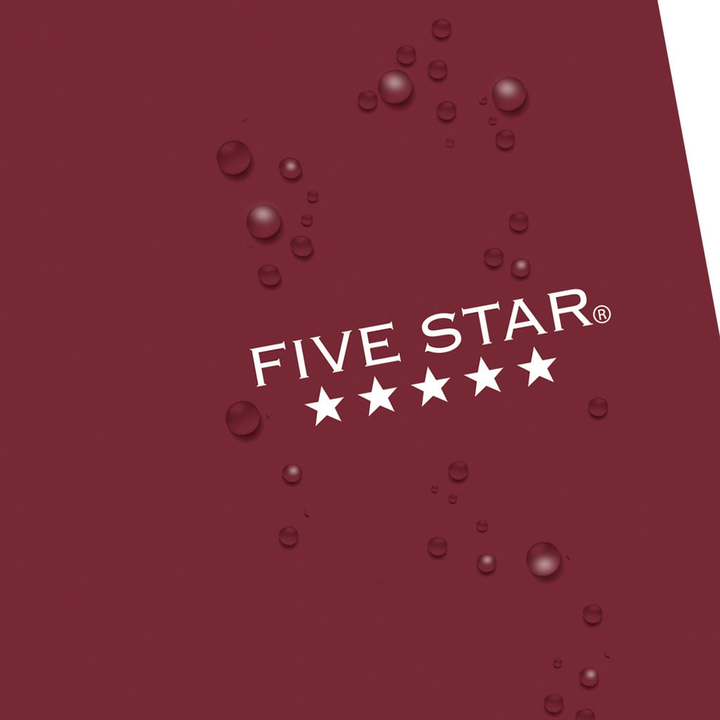 Five Star Personal College Ruled Notebook, 4.5" x 7", Burgundy Red, Poly, Spiral, 80 Sheets