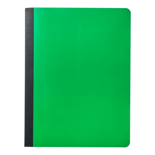 (4 pack) Pen+Gear Composition Book, Wide Ruled, 7.5"x 9.75", Poly Cover, Green, 80 Sheets
