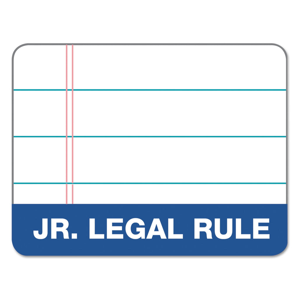 TOPS 63366 Docket 5 in. x 8 in. Ruled Perforated Pads - Narrow, White (50 Sheets/Pad, 6 Pads/Pack)
