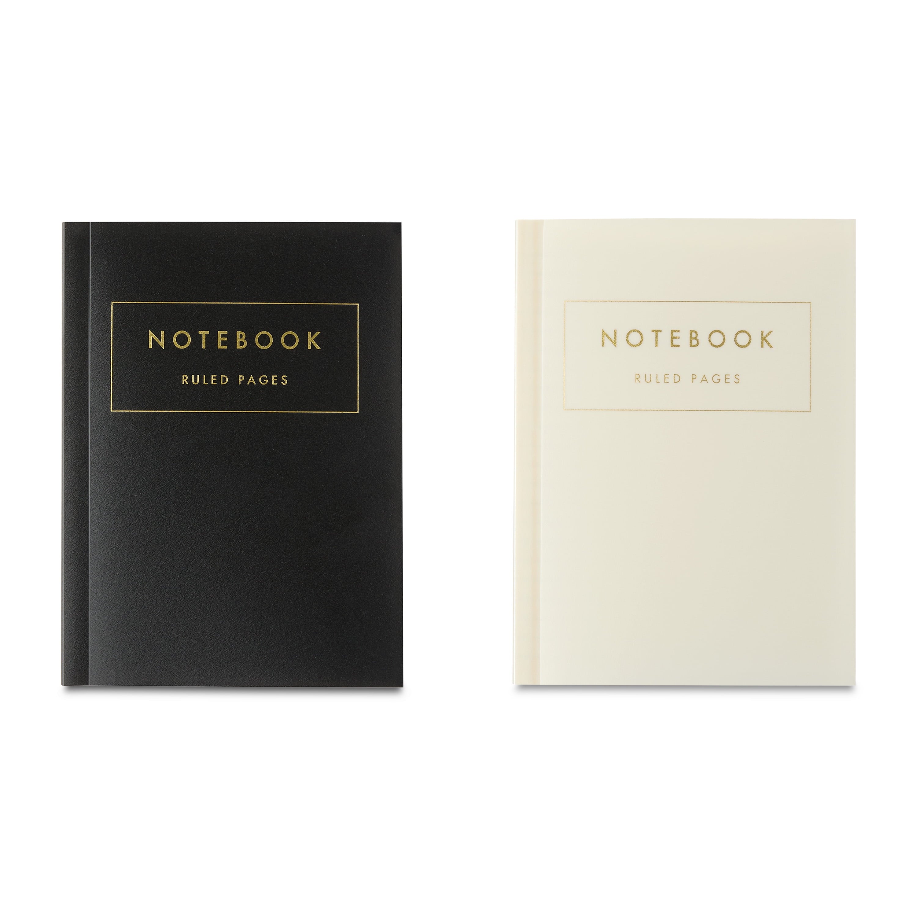 (2 pack) Pen+Gear Poly Notebooks, Black & White, 5.75" x 4.2", 80 Ruled Pages, 2 Count