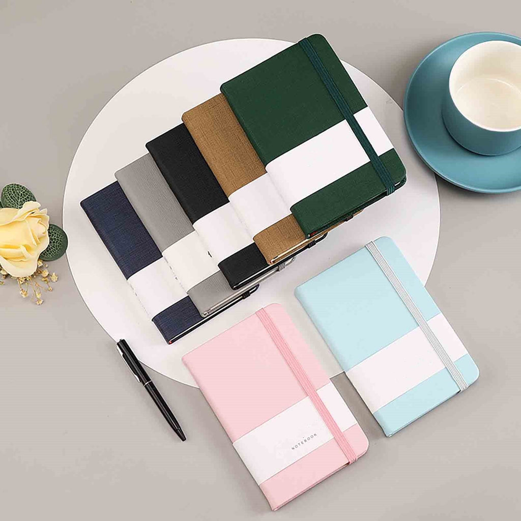 Small Notebook 1-Pack - A6 Hardcover Pocket Notebook , College Ruled Notebook, 100 GSM Acid-Free Paper, Inner Pocket, 3.6" × 5.7"