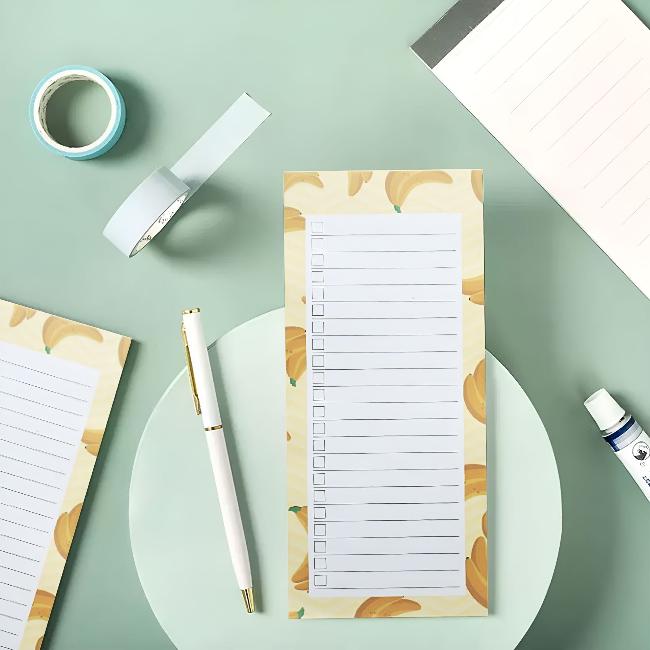 CCOCC Magnetic Notepads For Grocery List Shopping List To-Do List Reminders Strong Magnetic Back Memo Notepad With Realistic Fruit Designs