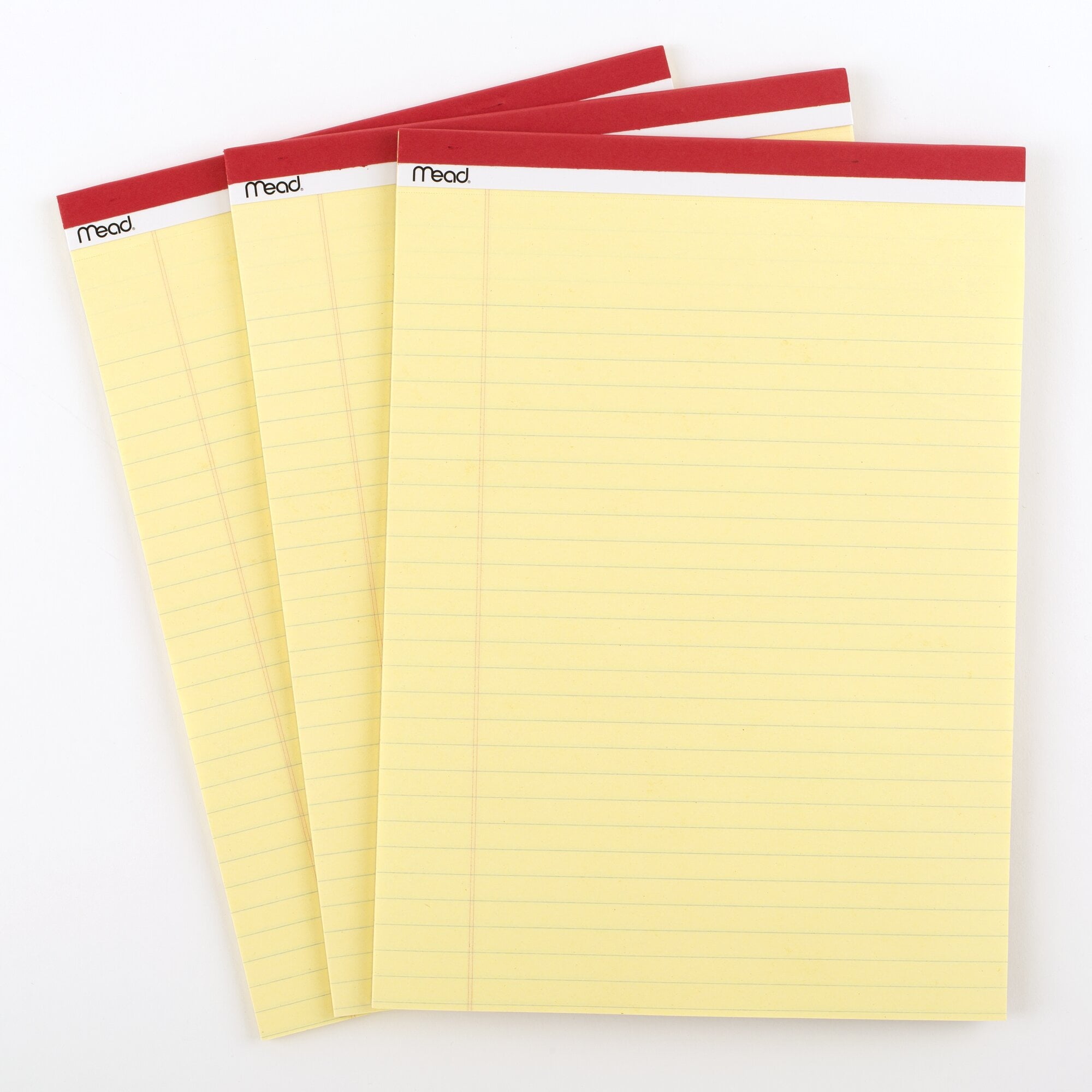 Mead Legal Pad, 8.5" x 11", Canary Yellow, 3 Pack