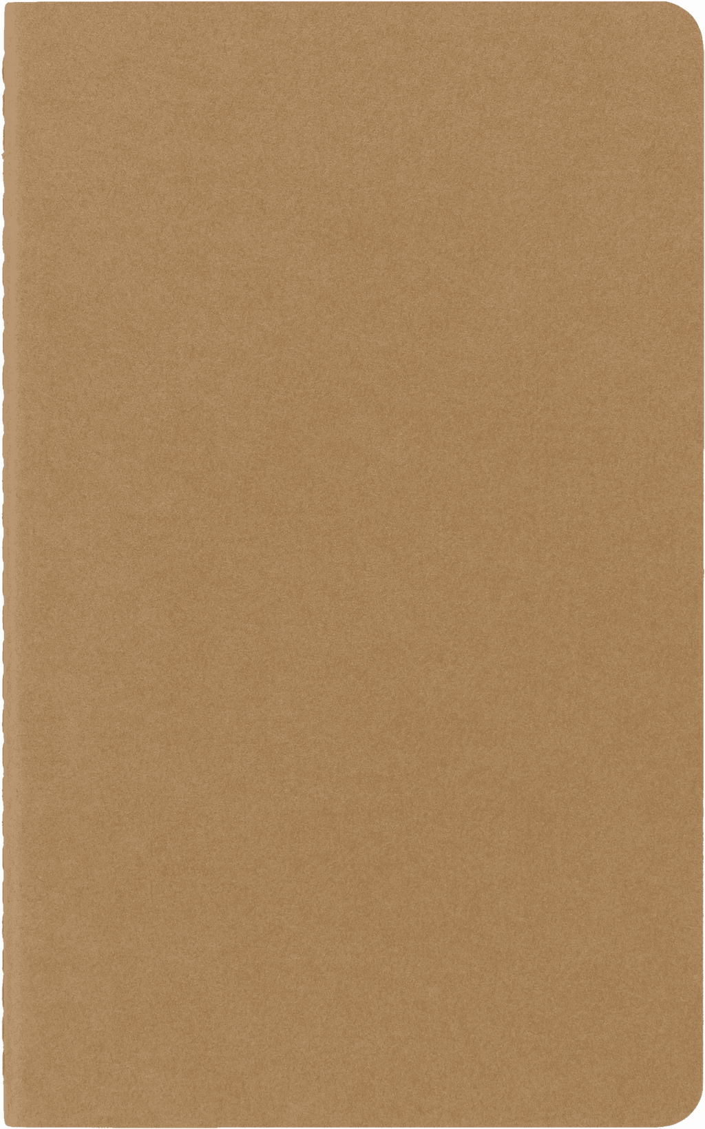 Moleskine Cahier Journals (Set of 3), Large (5" x 8.25"), Plain, Kraft Brown
