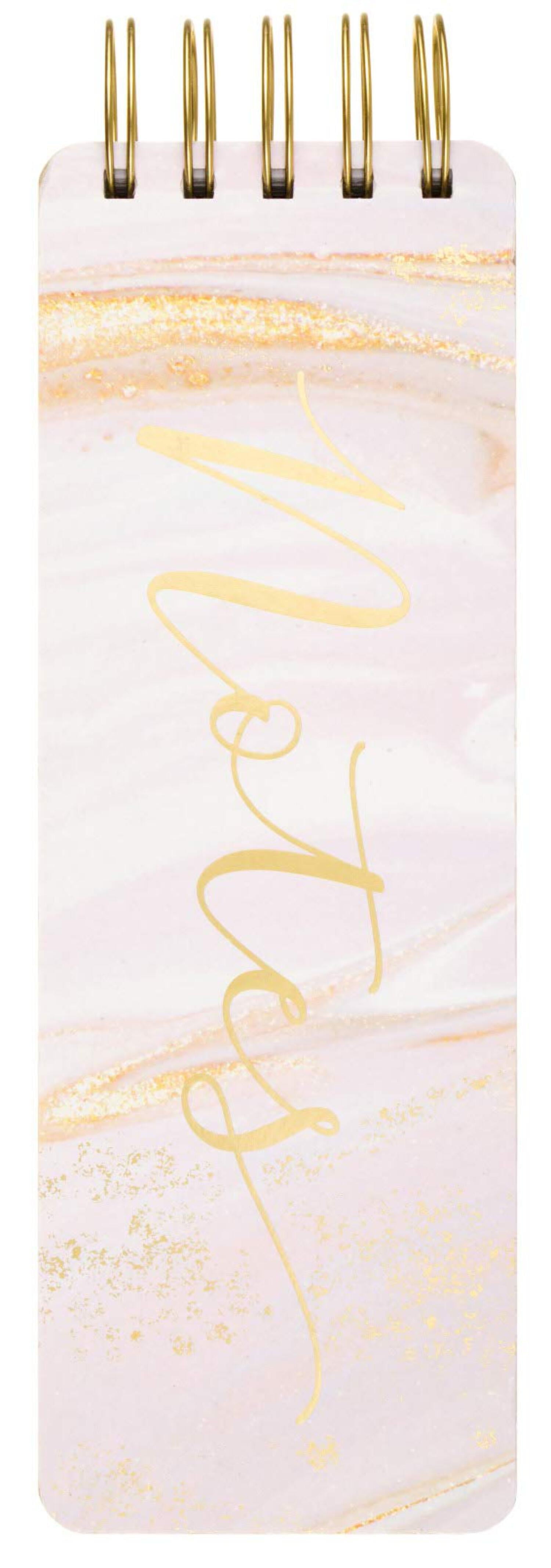 Eccolo Pink Marble Spiral Memo Pad