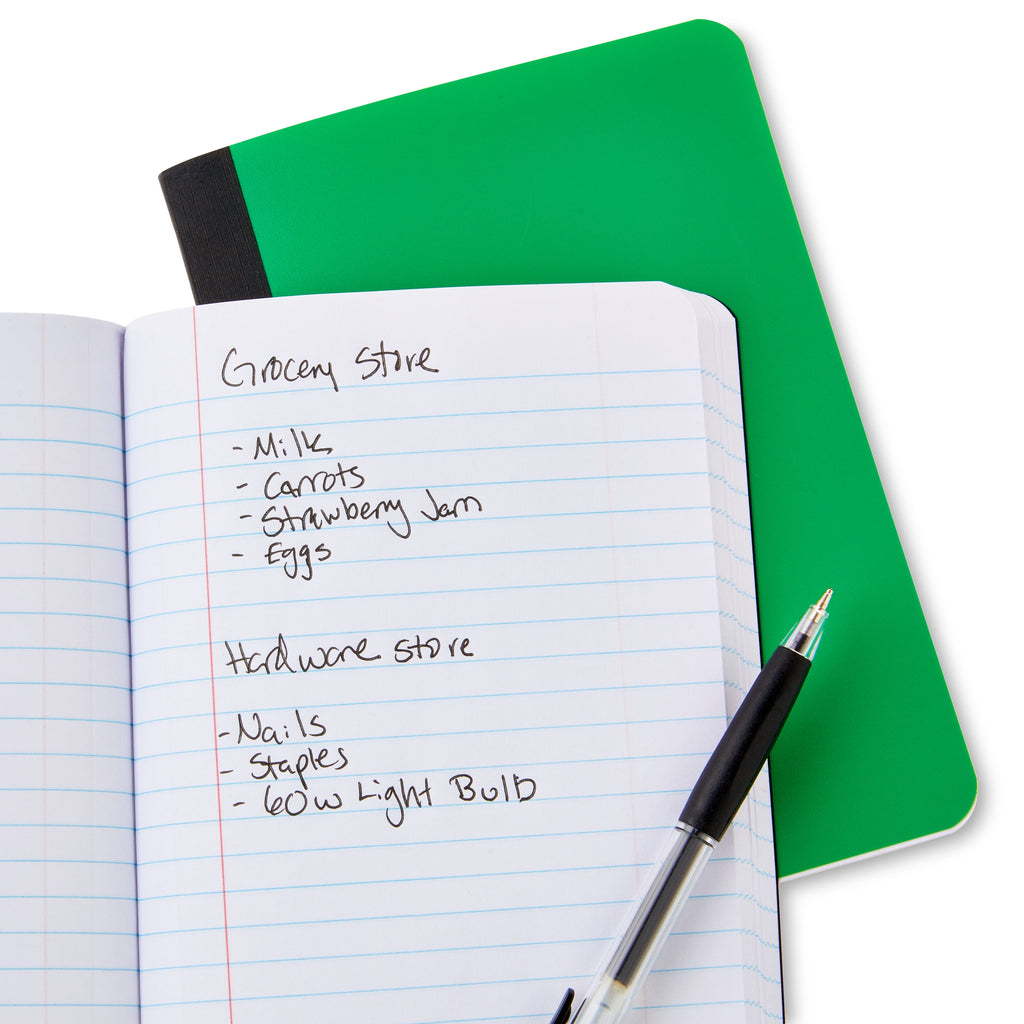 Pen+Gear 2 pack College Ruled Poly Composition Books, 5x7 Inches, 80 Sheets Each