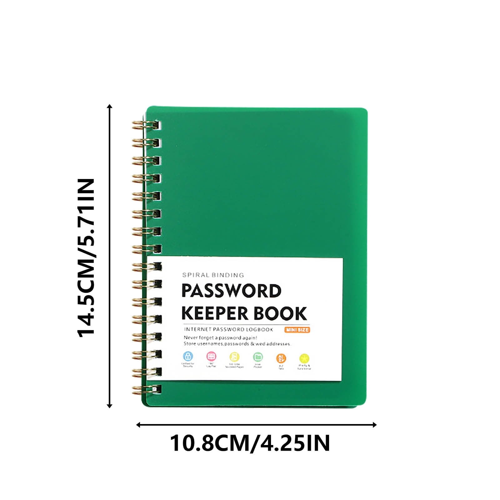 Small Notebook Hard Cover Mini Pocket Notebook Portable Mini Size Password Book A6 Loose Leaf Notebook With Thickened Feel Teen Adults Notebook for Back to College,Office Supplies