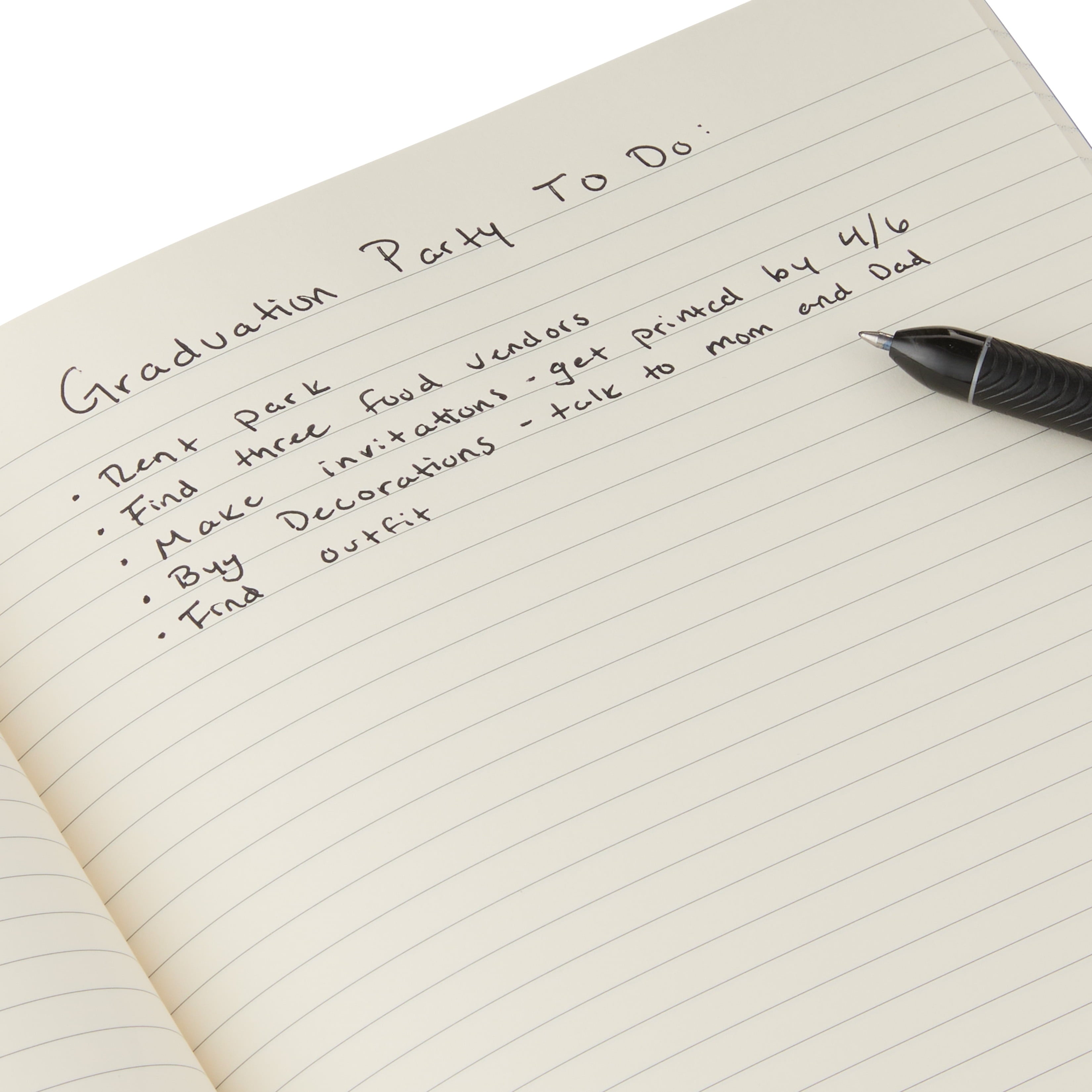 Pen+Gear Poly Notebook, Blue, 7" x 9.87", 80 Ruled Pages