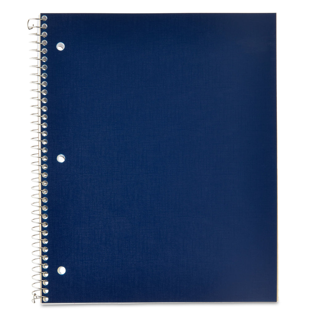 Pen+Gear College Ruled 1-Subject Poly Notebook, Blue Sapphire, 9" x 11", 100 Sheets