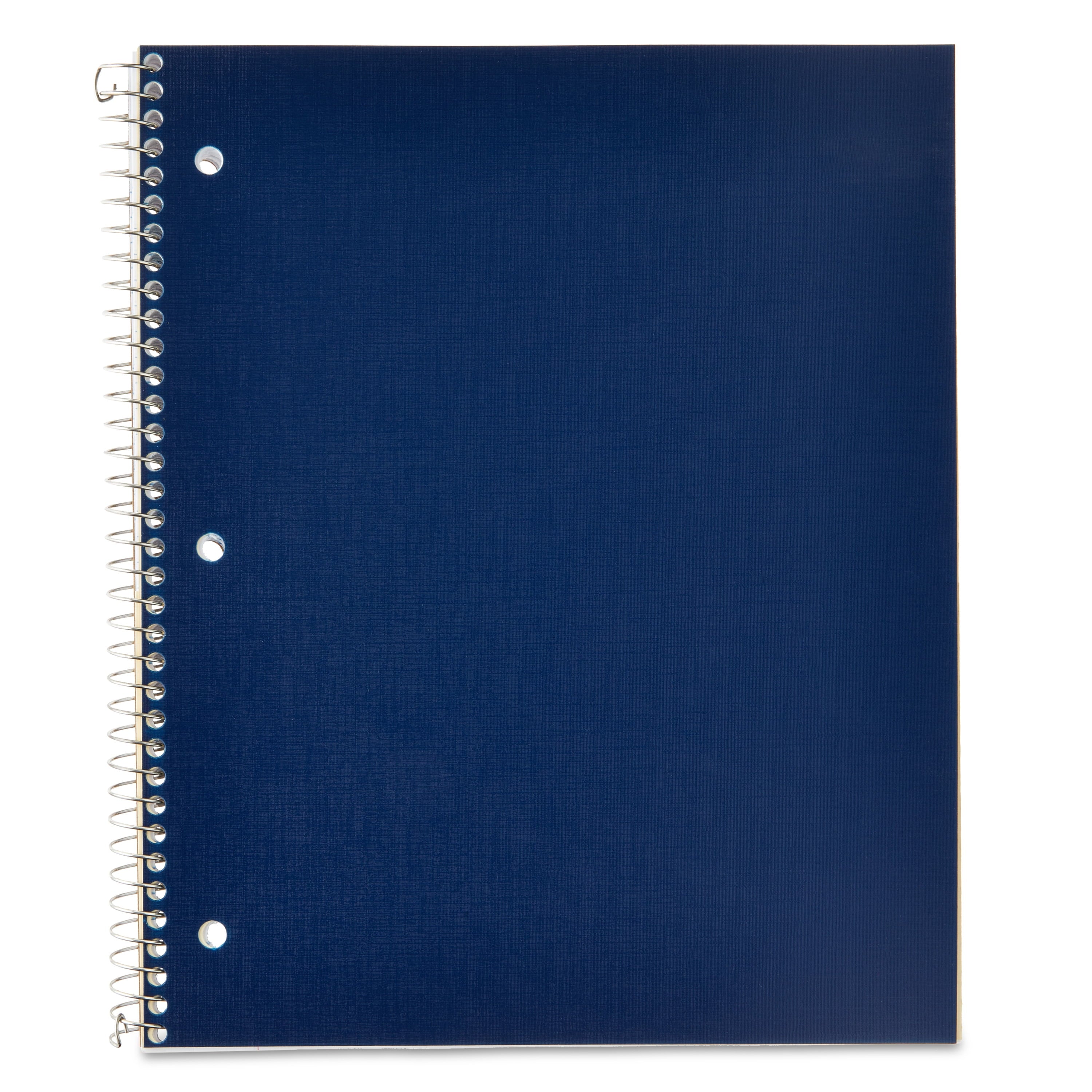 Pen+Gear College Ruled 1-Subject Poly Notebook, Blue Sapphire, 9" x 11", 100 Sheets