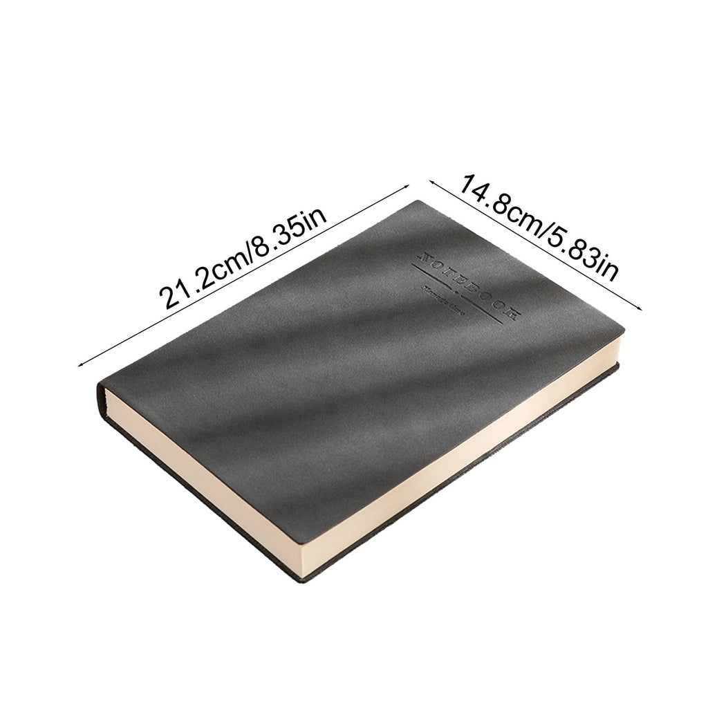 Hovmgk A5 Notebook Diary, 360 Pages Thread-Bound Journal, Soft Leather Cover with Inner Pockets & Ribbon Bookmark, Ideal for Office, School, Business & Personal Notes, Multicolor