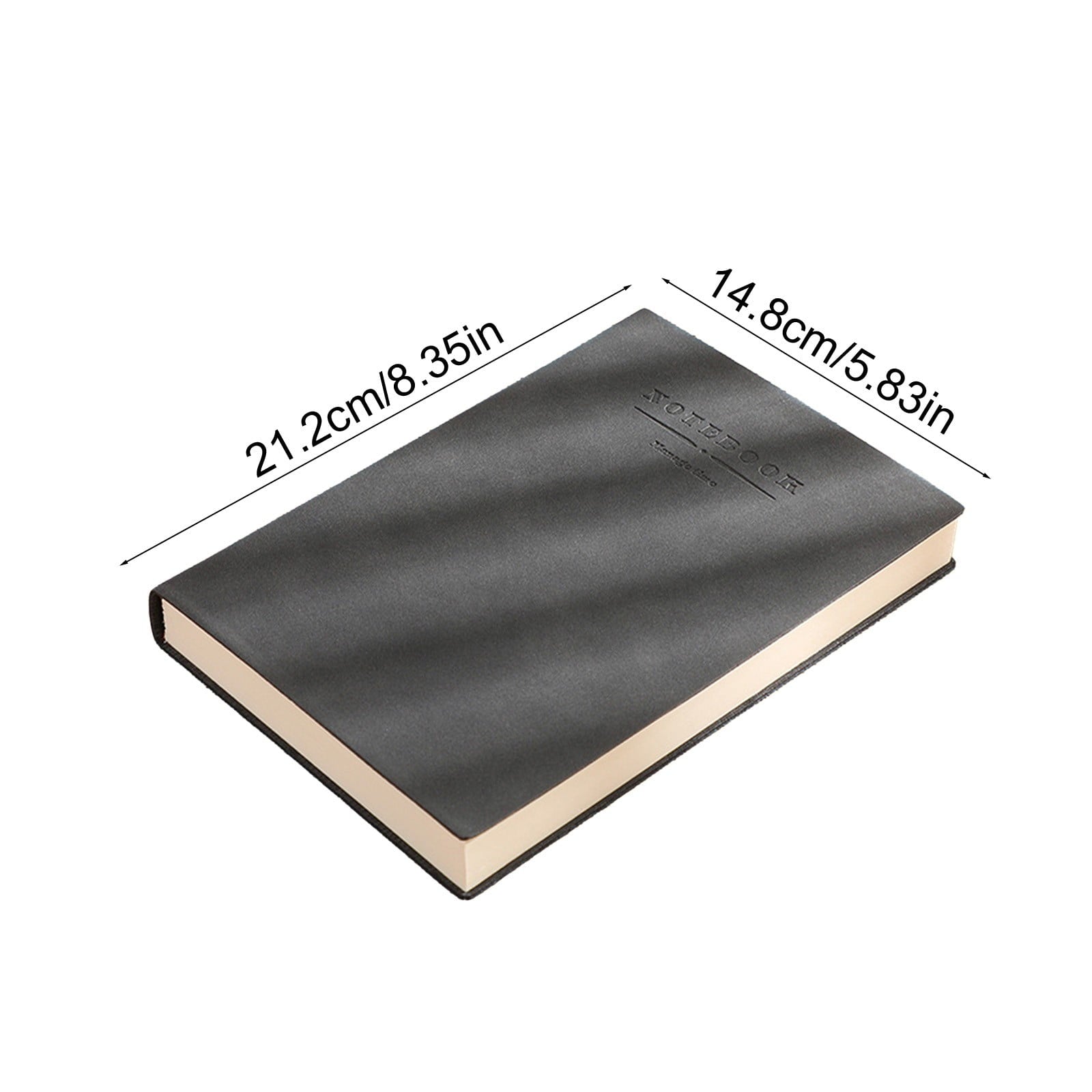 Hovmgk A5 Notebook Diary, 360 Pages Thread-Bound Journal, Soft Leather Cover with Inner Pockets & Ribbon Bookmark, Ideal for Office, School, Business & Personal Notes, Multicolor