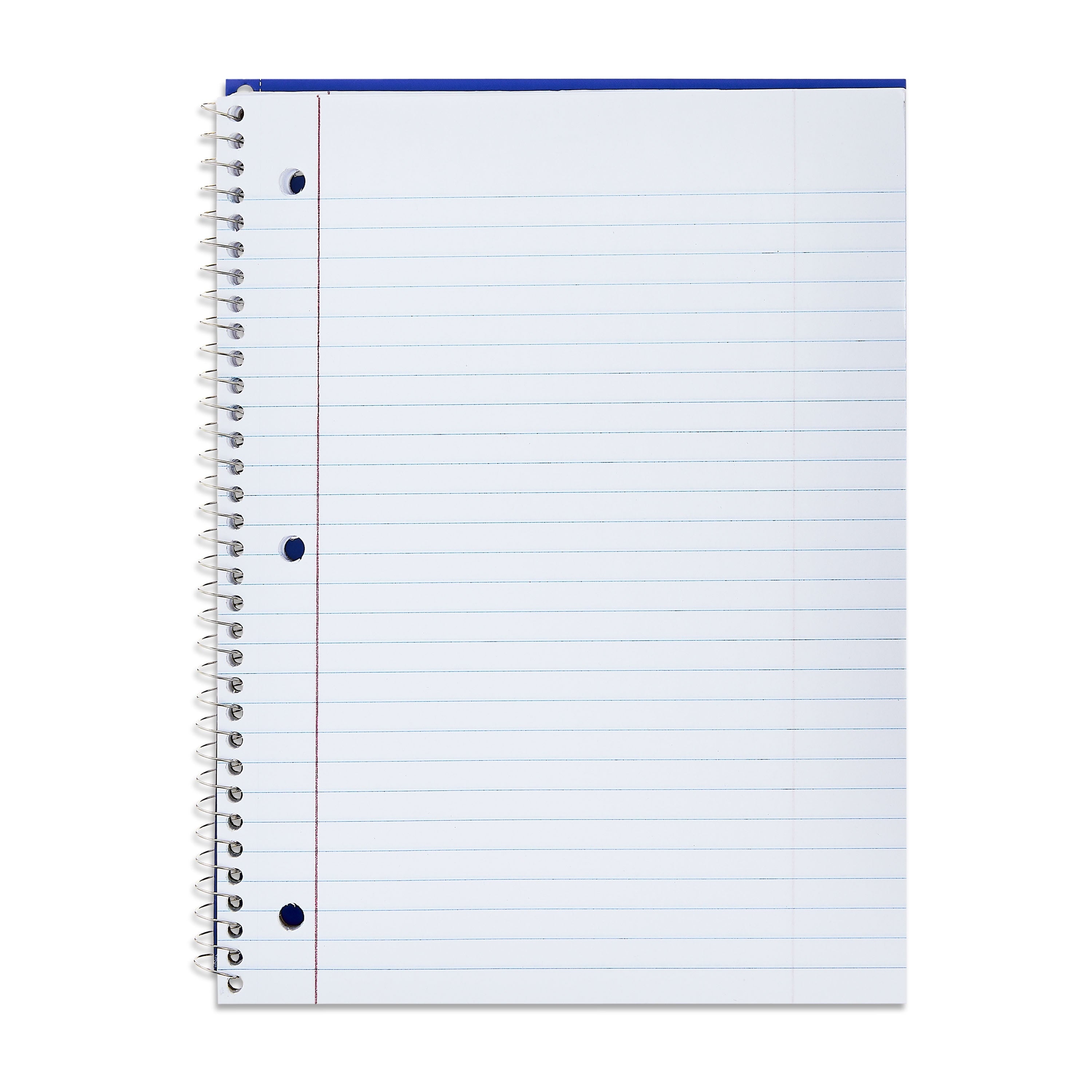 (4 pack) Pen+Gear Wide Ruled 1-Subject Notebook, 8" x 10.5", Blue, 70 Sheets