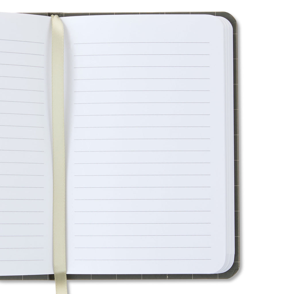 Pen+Gear Taupe Small Journal with Elastic Closure, 3.75" x 5.75", 80 Ruled Pages