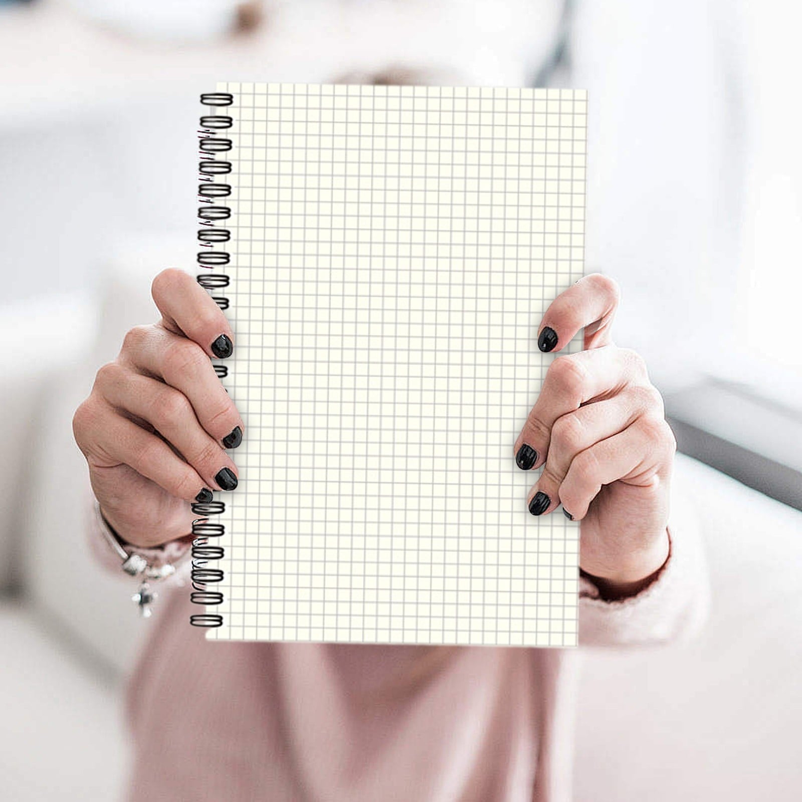 LAILLSH Dotted Journals Spiral Notebook, A5 Bullet Dot Grid Journal with 500 GSM(100 GSM) Thick Dotted Paper, Transparent Hardcover, 100/50 Sheets, for Bullet Journaling, 8.3 "x 5.8" 2025 New Arrival