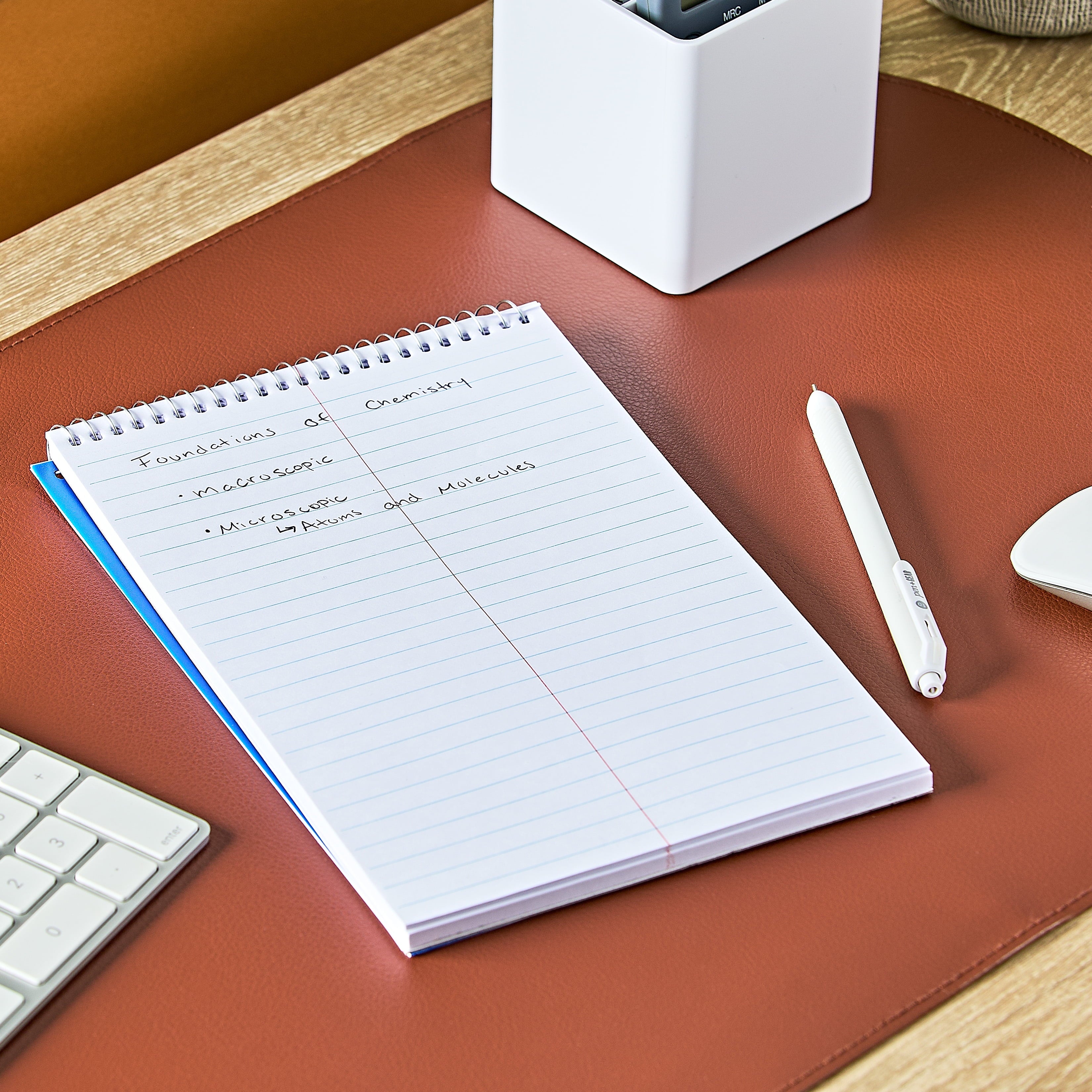 Pen+Gear Gregg Ruled Poly Notebook, Blue, 6" x 9", 80 Sheets, 160 Pages