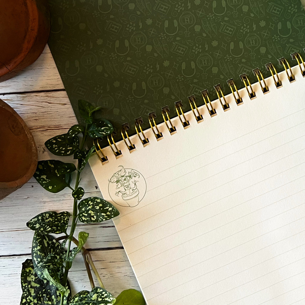 Conquest Journals Harry Potter Herbology Top-Spiral Steno Notepad