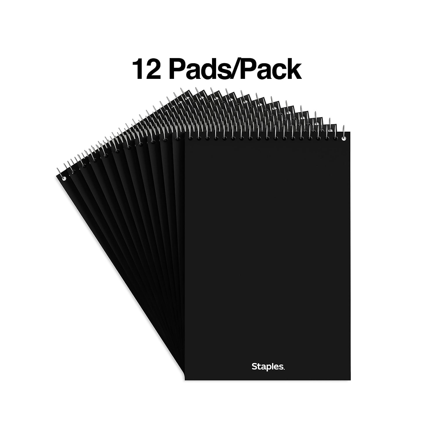 MyOfficeInnovations Steno Pad 6" x 9" Gregg Ruled White 80 Sheets/Pad Dozen Pads/Pack 497017