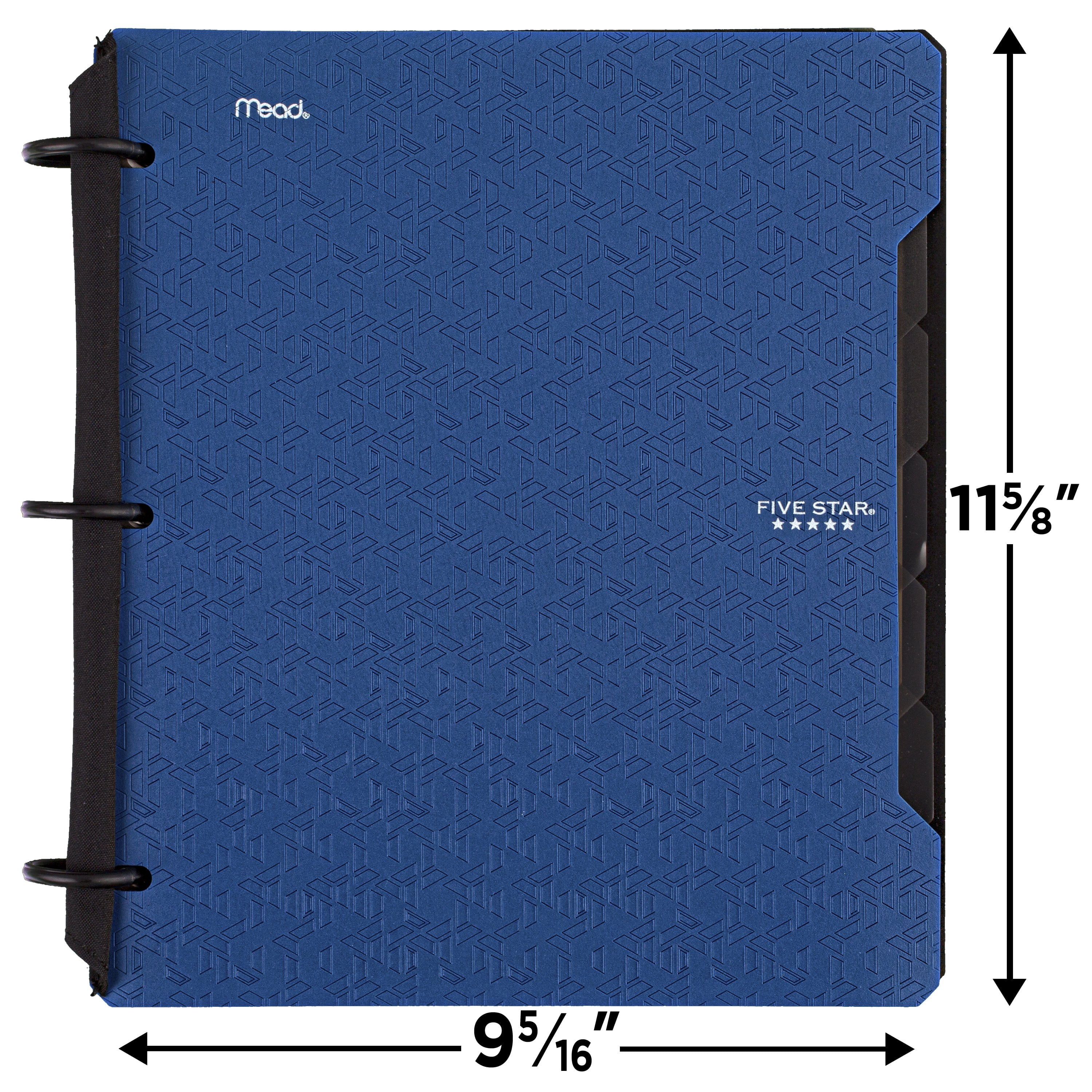 Five Star Flex Refillable College Ruled Notebook Plus Study App, 1", Pacific Blue, Plastic, 3 Ring, 60 Sheets