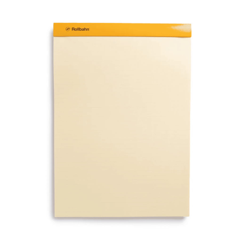 Delfonics Rollbahn Ruled Notepad: 5-1/2 in. x 7 in. (Yellow) B6 notebook