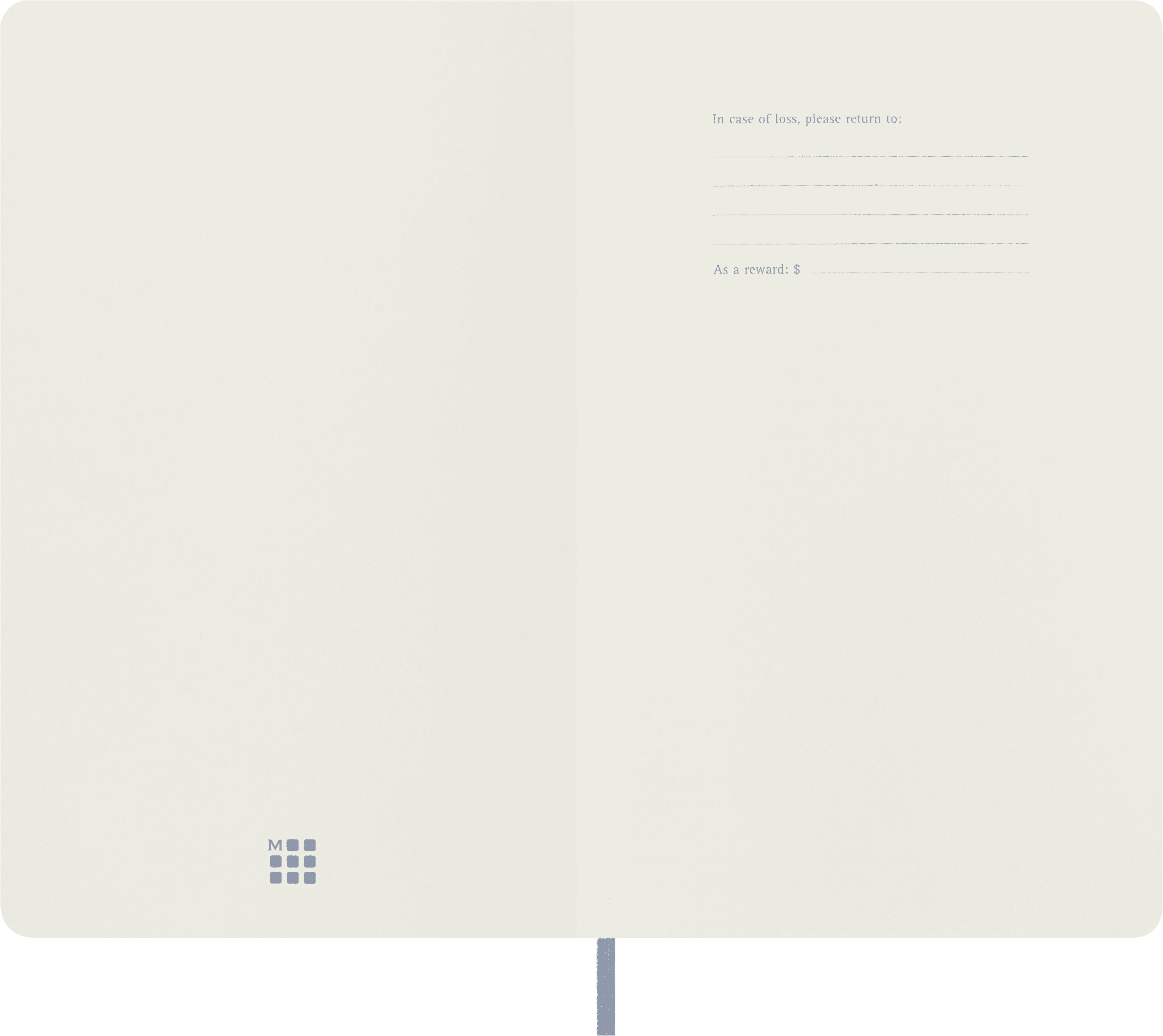 Moleskine Classic&nbsp; Notebook, Soft Cover, Large (5" x 8.25"), Ruled, Hydrangea Blue