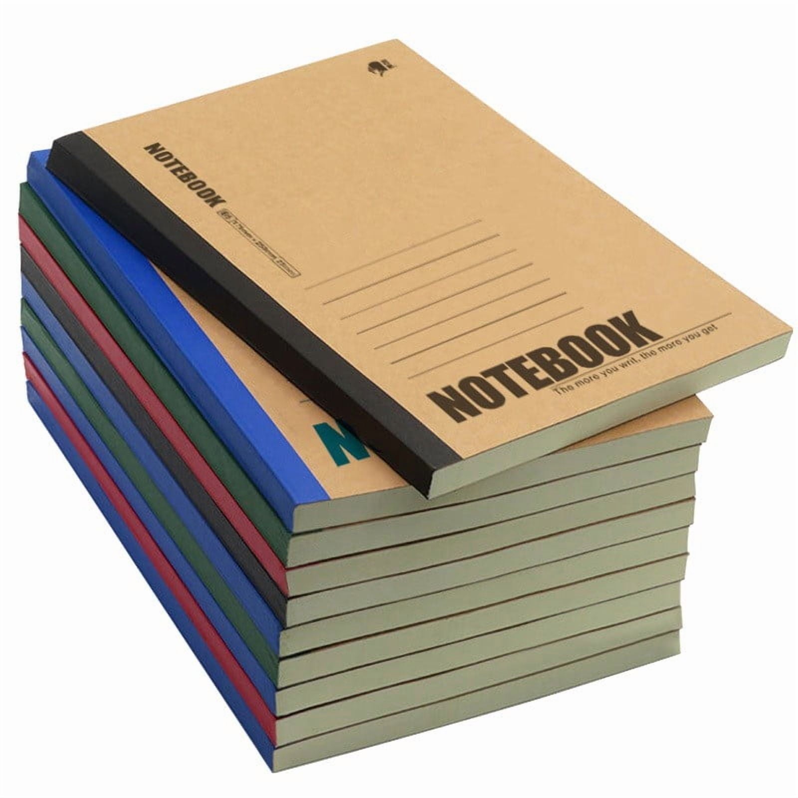 A5 Or B5 Composition Notebook,Journals College Ruled Notebooks With Rainbow Spines Small Lined Composition Book For Home Composition Notebook