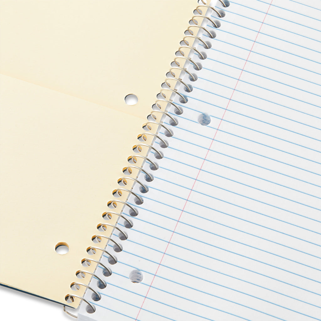 Pen+Gear College Ruled 1-Subject Poly Notebook, Blue Sapphire, 9" x 11", 100 Sheets