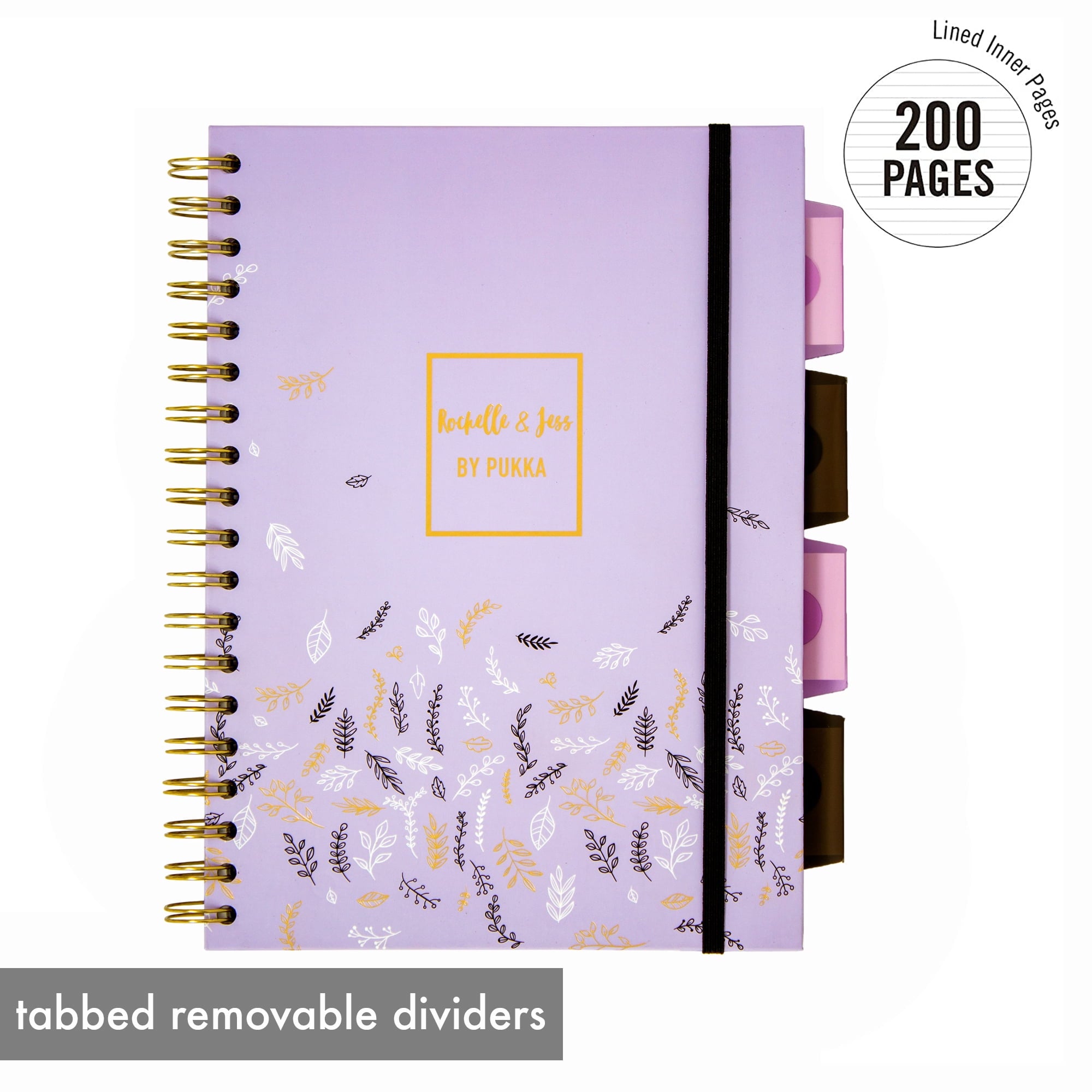 Pukka Pads Rochelle and Jess B5 Project Books - Assorted - Pack 3