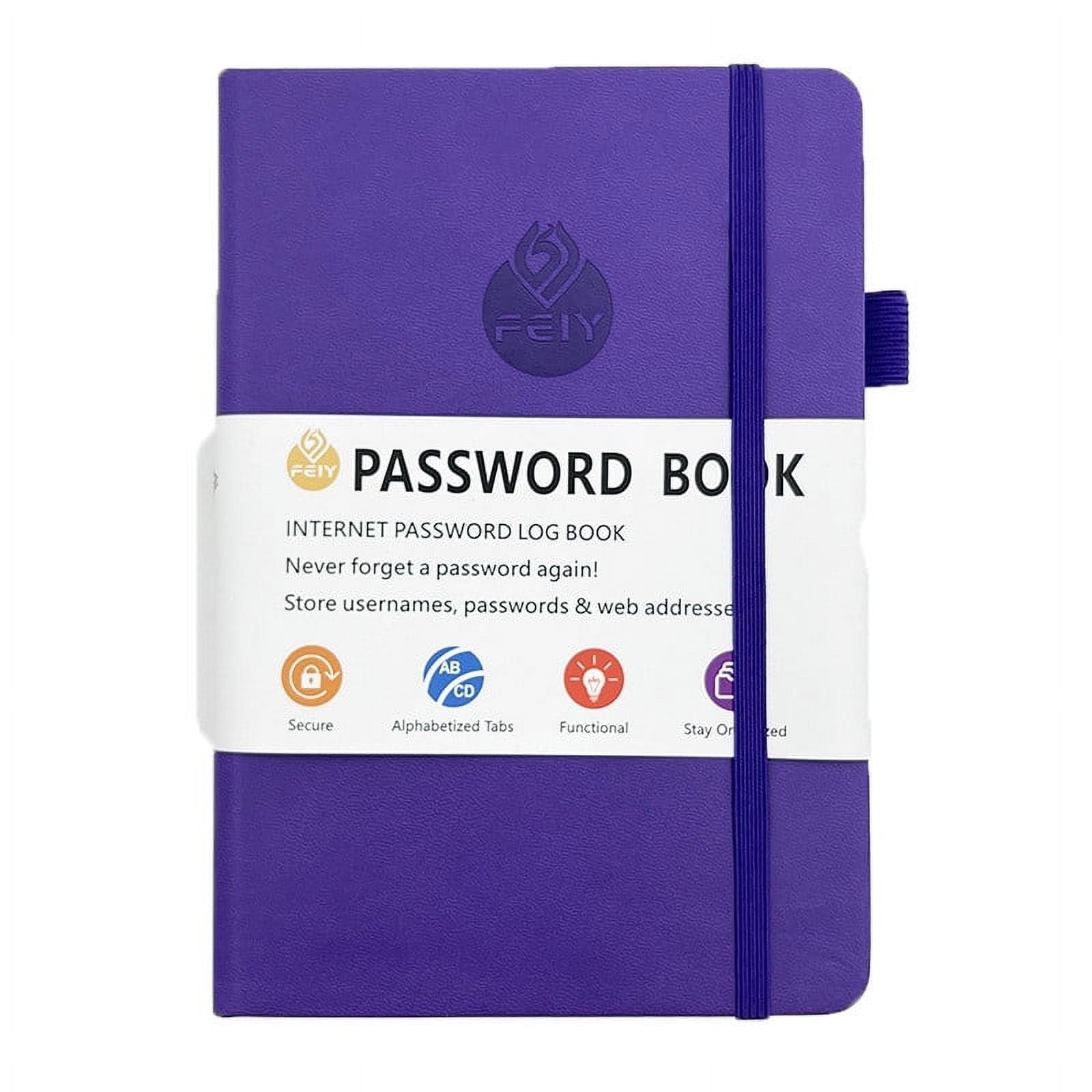 A6 Password Book With Alphabetical Tabs-Colorful Hardcover Password Keeper Book With Premium Thick Paper Ledger Book,Password Notebook Organizer-For Gifts For Home And Office