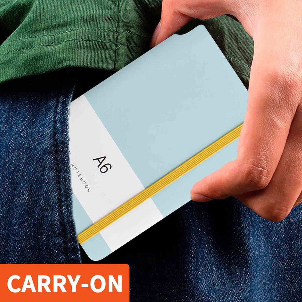 Pocket Notebook A6 Notebook Journal Cute Small Notebook Hardcover College Ruled Notepad Mini Notebook