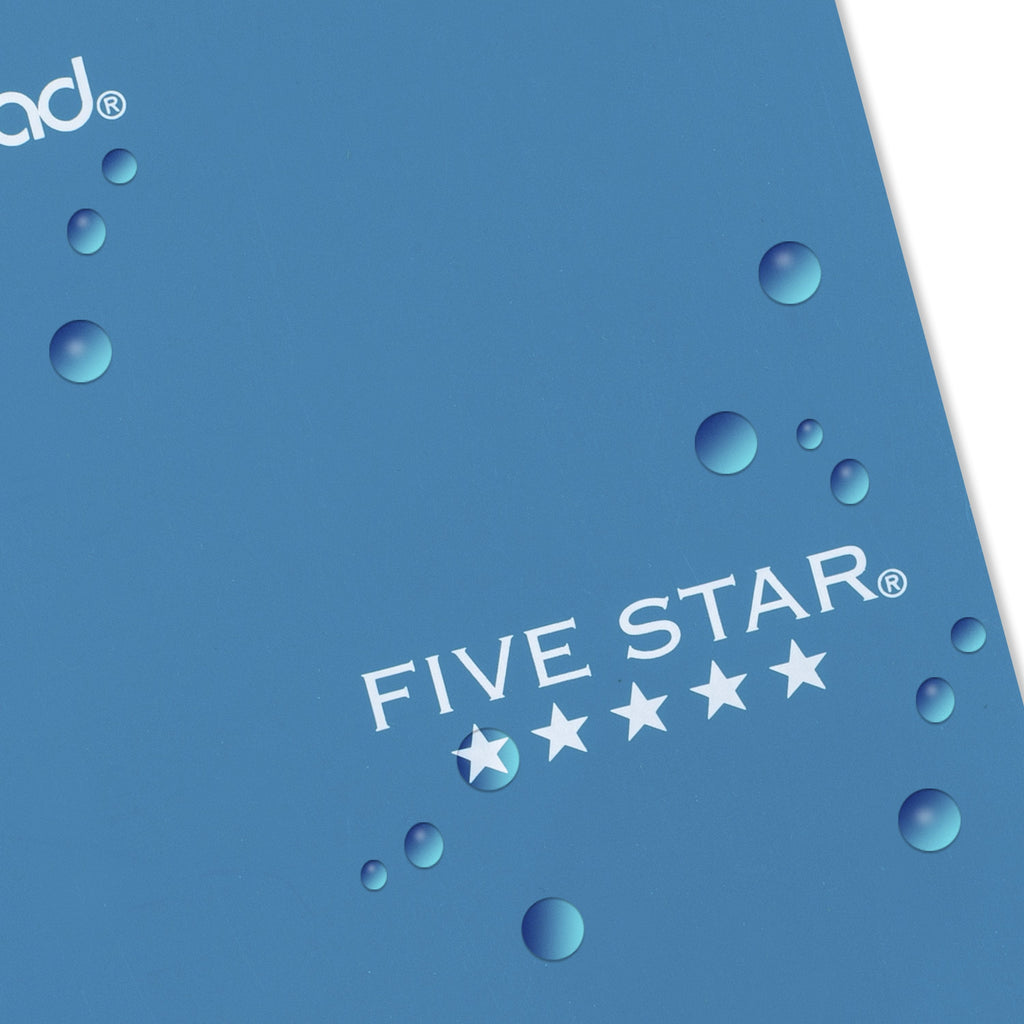 Five Star Fat Lil' Spiral Notebook College Ruled, 3.5" x 5.5", Tidewater Blue, Poly, Spiral, 200 Sheets
