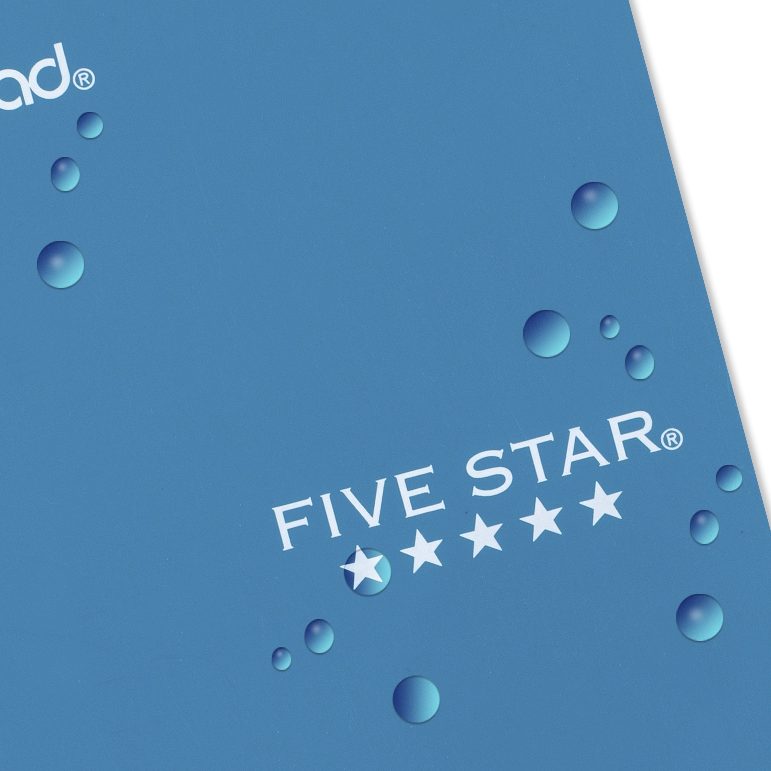 Five Star Fat Lil' Spiral Notebook College Ruled, 3.5" x 5.5", Tidewater Blue, Poly, Spiral, 200 Sheets